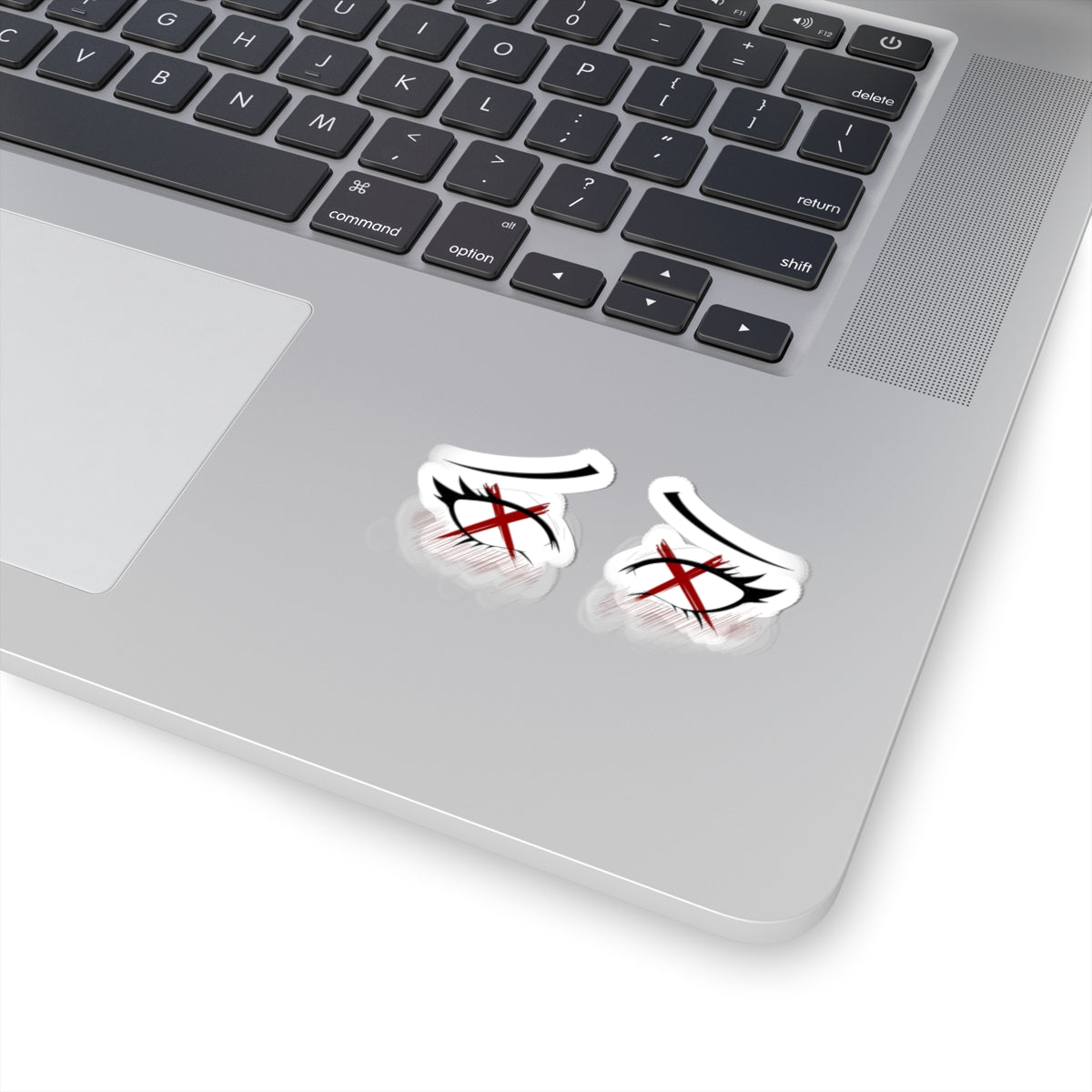 Ahegao X out Eyes with Mouth Sticker – Anime Eyes Art – Cute Otaku Vinyl Decal