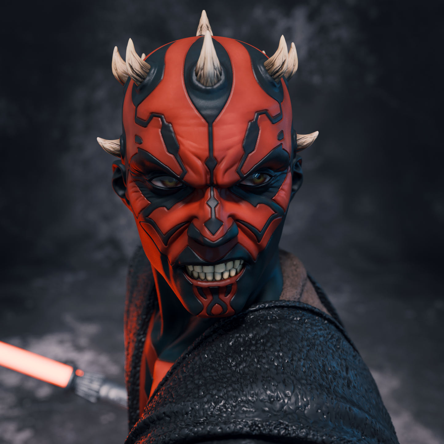 Ahsoka and Maul style Sci-Fi Dual Warrior resin kit – Unpainted 3D Printed Model kit