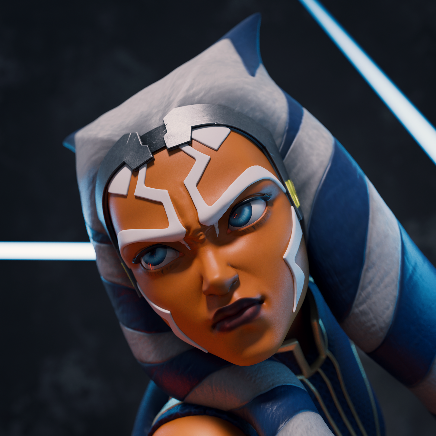 Ahsoka and Maul style Sci-Fi Dual Warrior resin kit – Unpainted 3D Printed Model kit