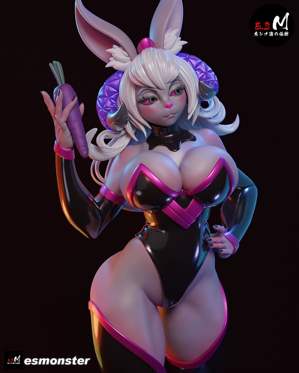 Bunny Queen Empress Celestine Fantasy Unpainted Resin Garage Model Kit (1/6-1/12
