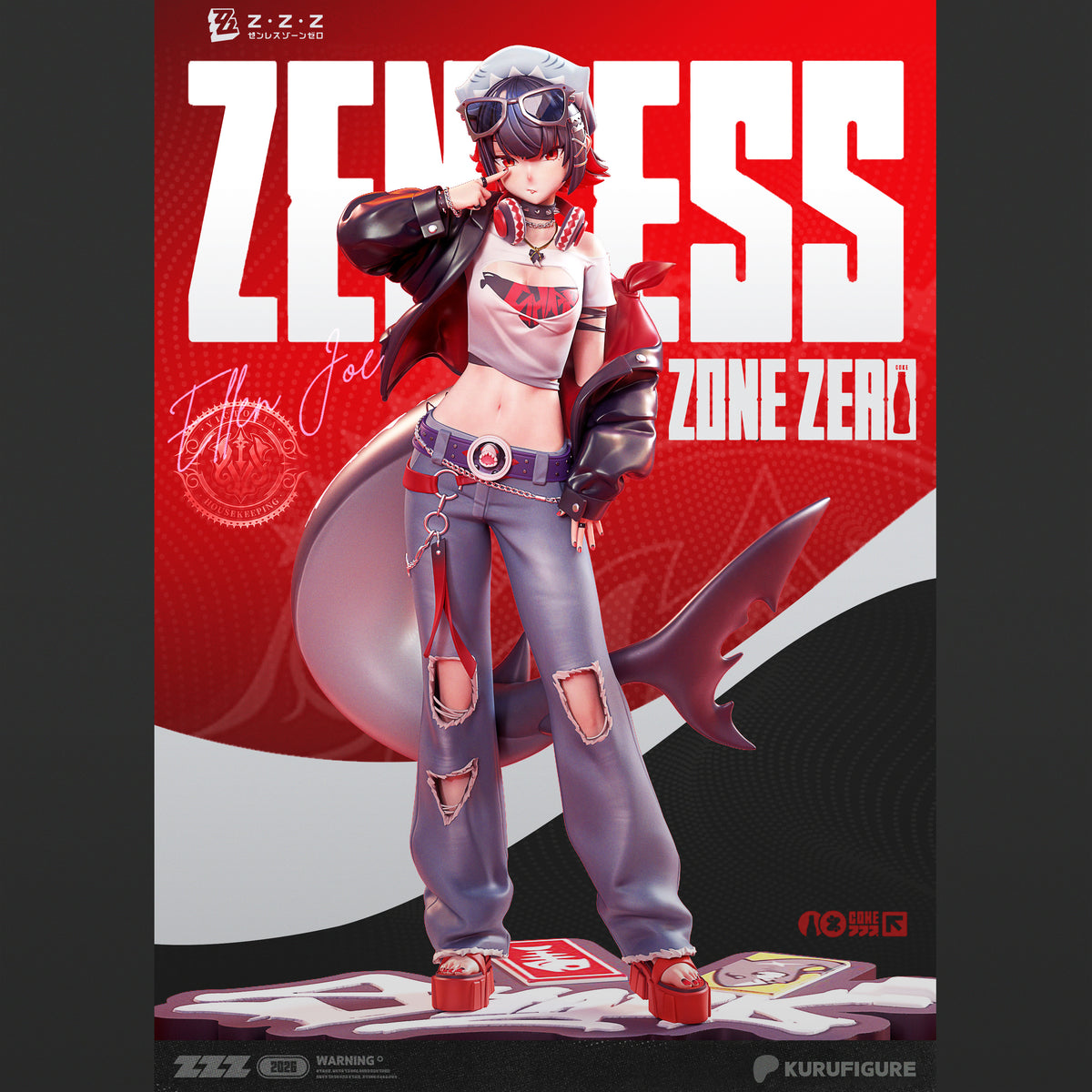 Ellen Joe Style Zenless Zone Zero Unpainted Resin Kit (1/6-1/12)