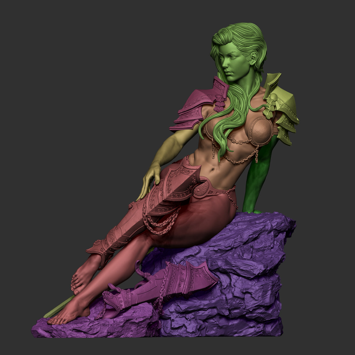 Ember Queen Sword & Sorcery Fantasy Unpainted Resin Garage Kit (1/6-1/12)