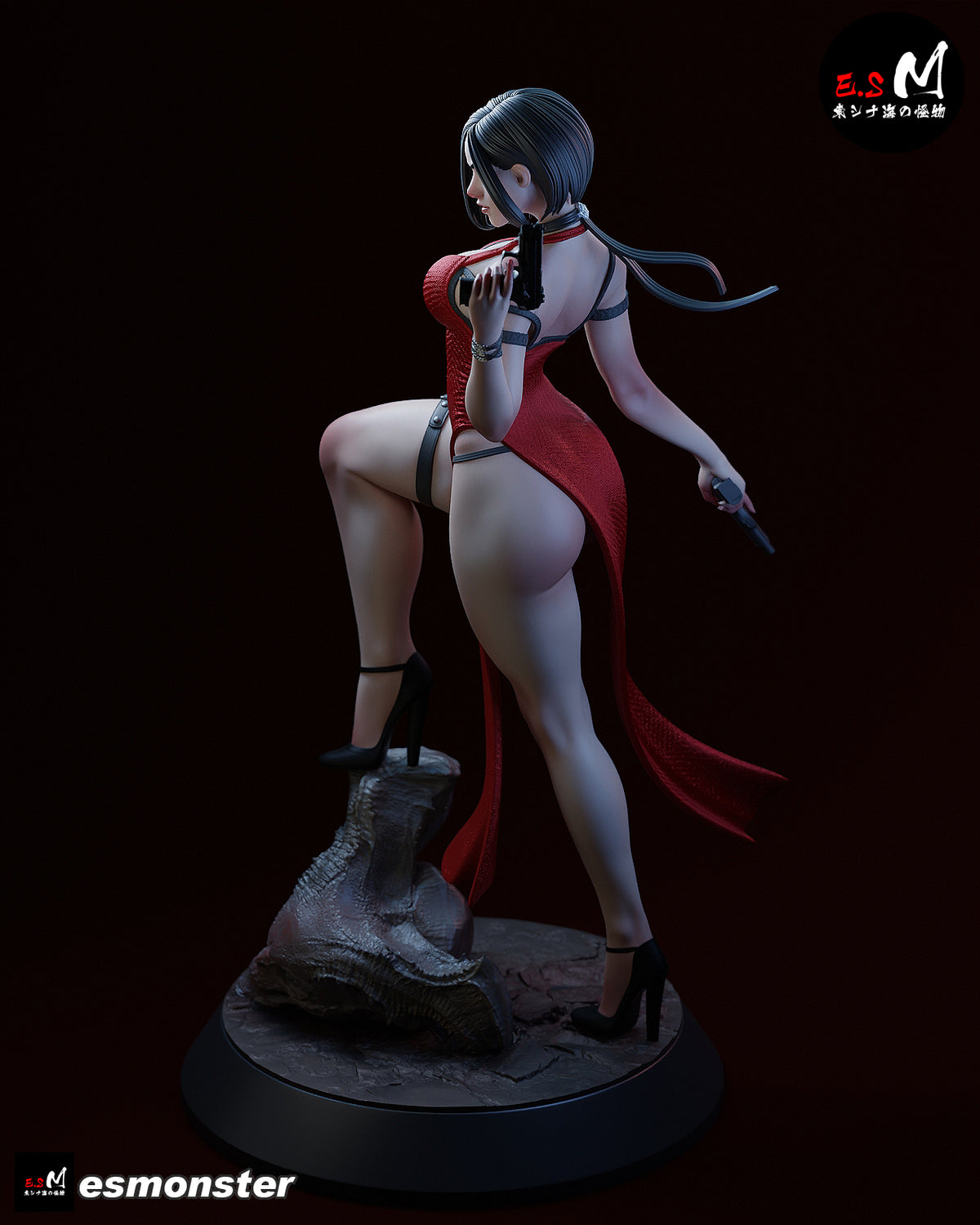 Dual Pistol Ada Style Resident Evil Unpainted Resin Garage Model Kit (1/6-1/12)