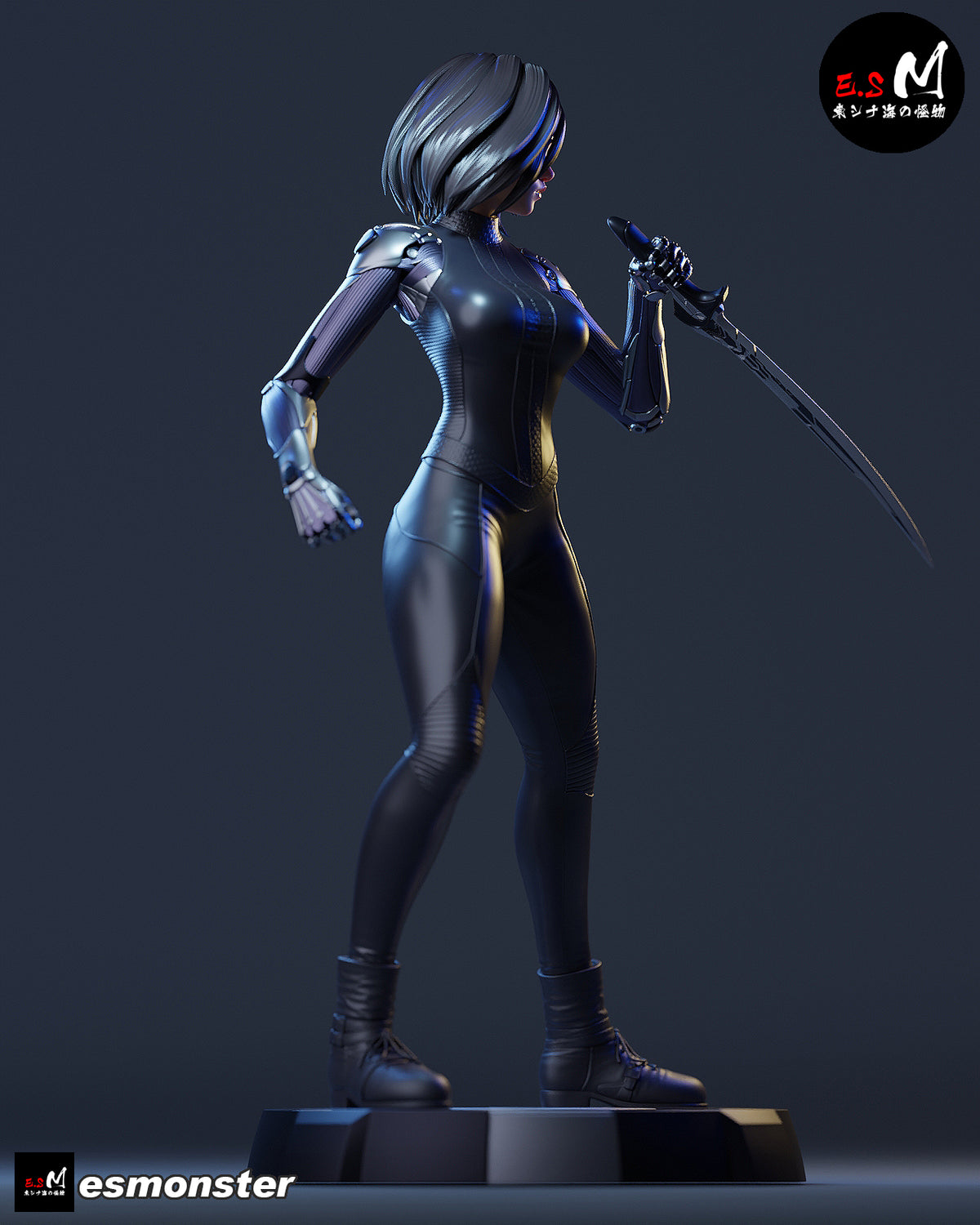 Alita Style Battle Angel Cyberpunk Unpainted Resin Garage Kit (1/6-1/12)