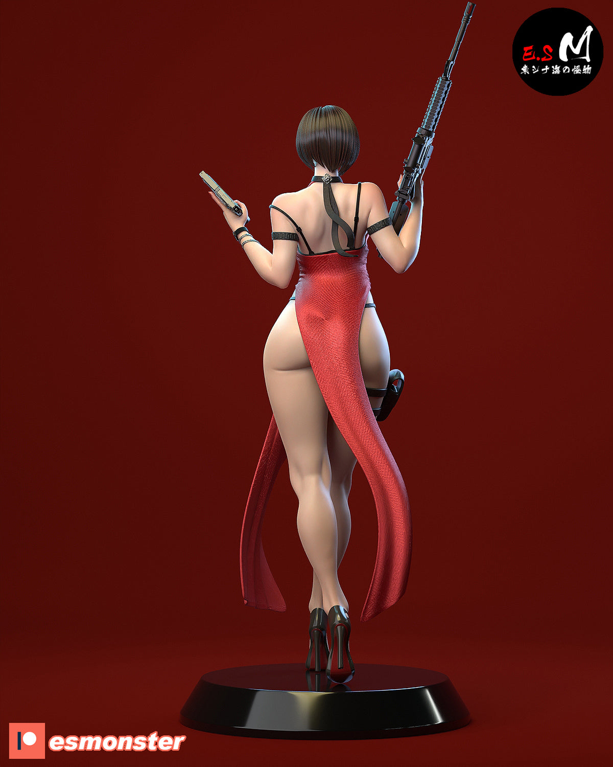 Rifle Ada Style Resident Evil Unpainted Resin Garage Model Kit (1/6-1/12)