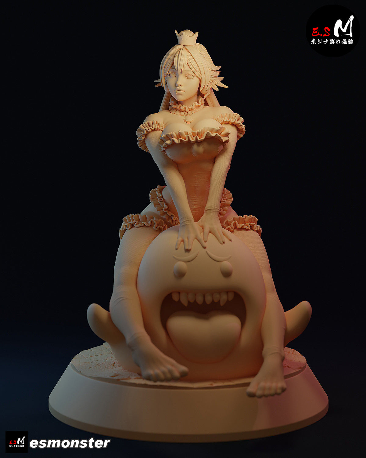Booette Big Boo Style Mario Unpainted Resin Garage Model Kit (1/6-1/12)