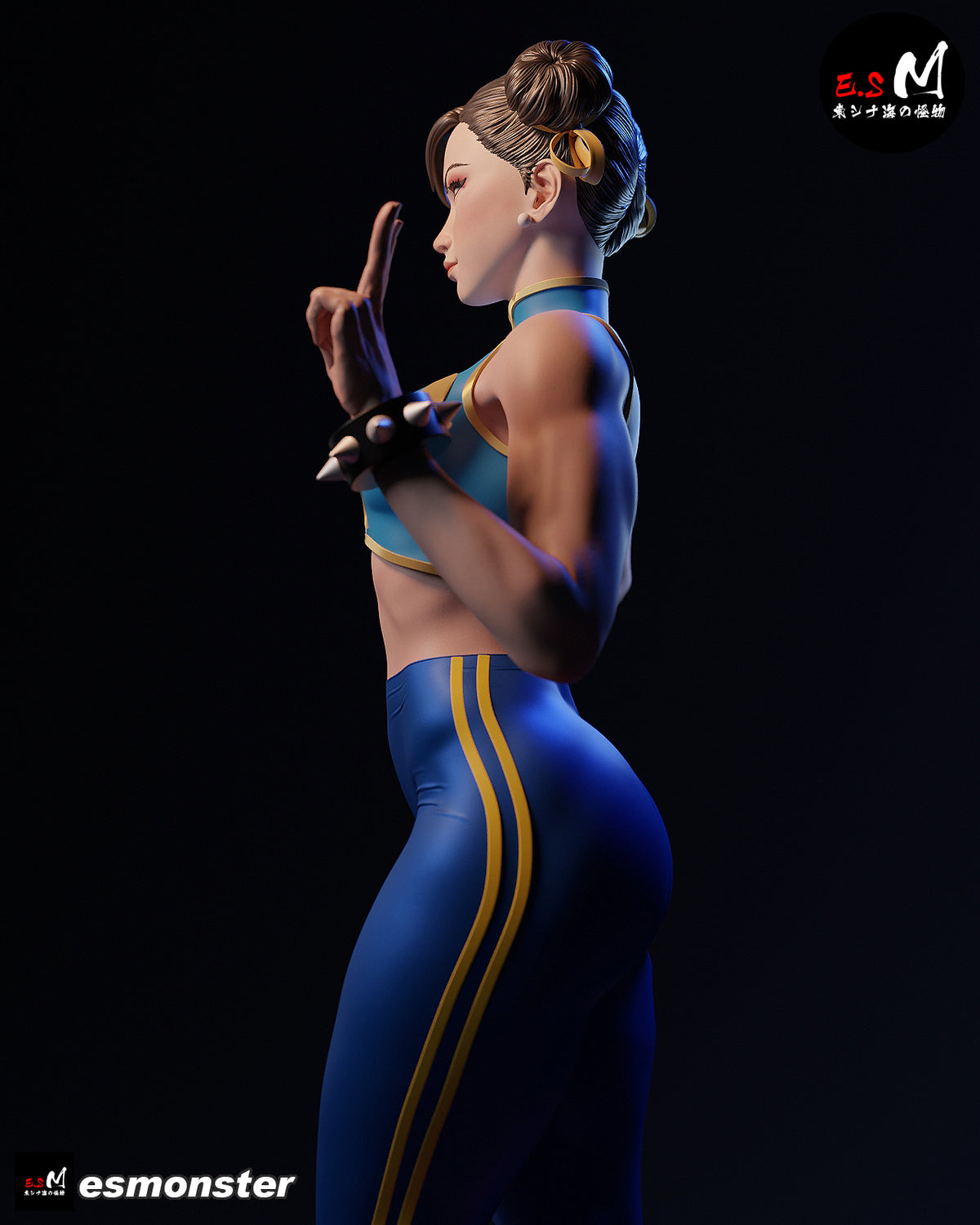 Workout Chun Li Style Street Fighter Unpainted Resin Garage Kit (1/6-1/12)