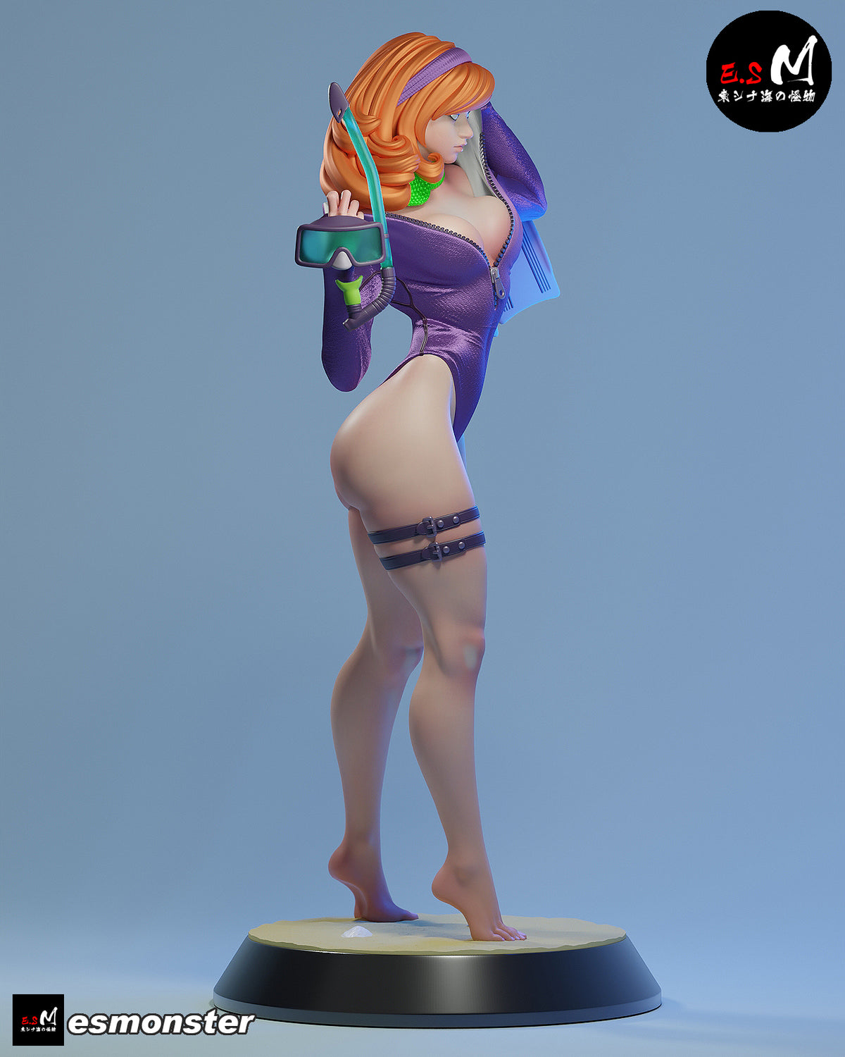 Daphne Snorkel Style Scooby-Doo Cartoon Unpainted Resin Garage Kit (1/6-1/12)