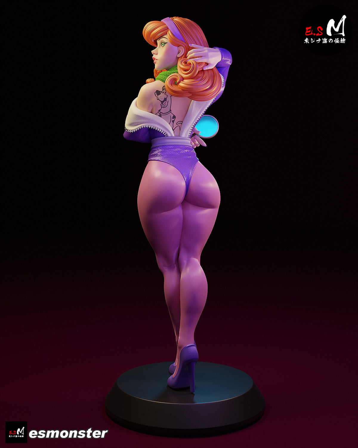 Daphne Backless Style Scooby-Doo Cartoon Unpainted Resin Garage Kit (1/6-1/12)