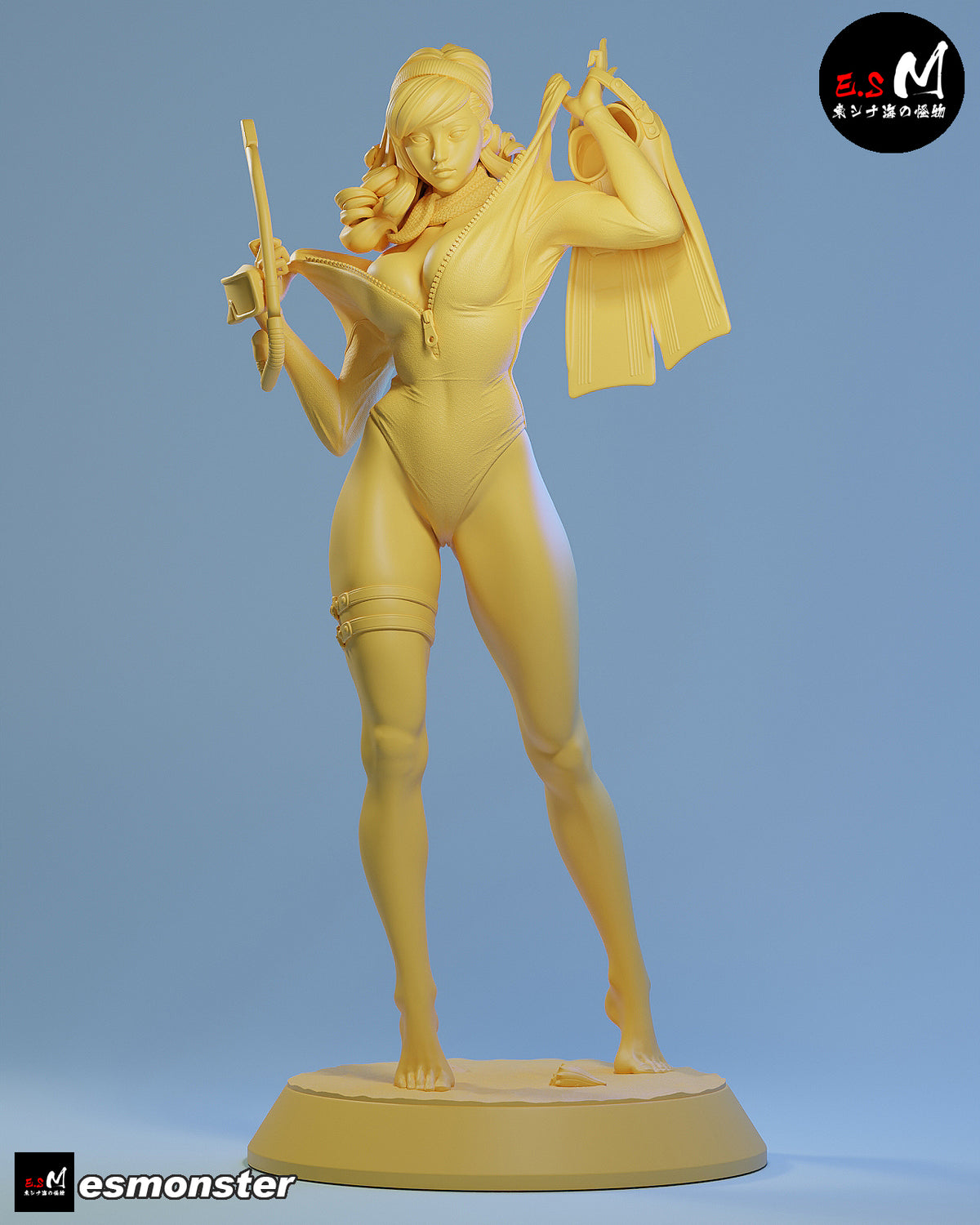 Daphne Snorkel Style Scooby-Doo Cartoon Unpainted Resin Garage Kit (1/6-1/12)