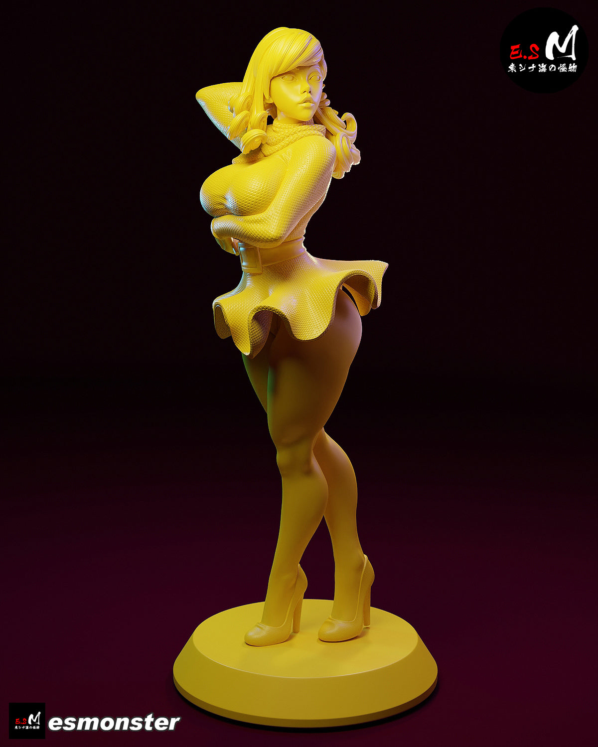 Daphne Backless Style Scooby-Doo Cartoon Unpainted Resin Garage Kit (1/6-1/12)
