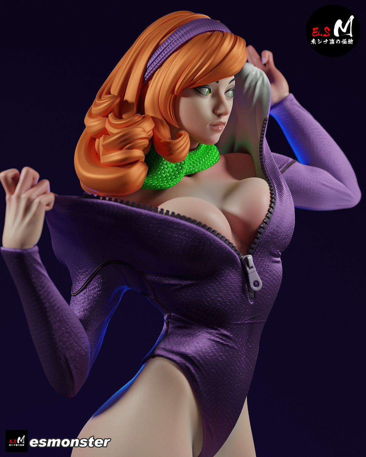 Daphne Snorkel Style Scooby-Doo Cartoon Unpainted Resin Garage Kit (1/6-1/12)