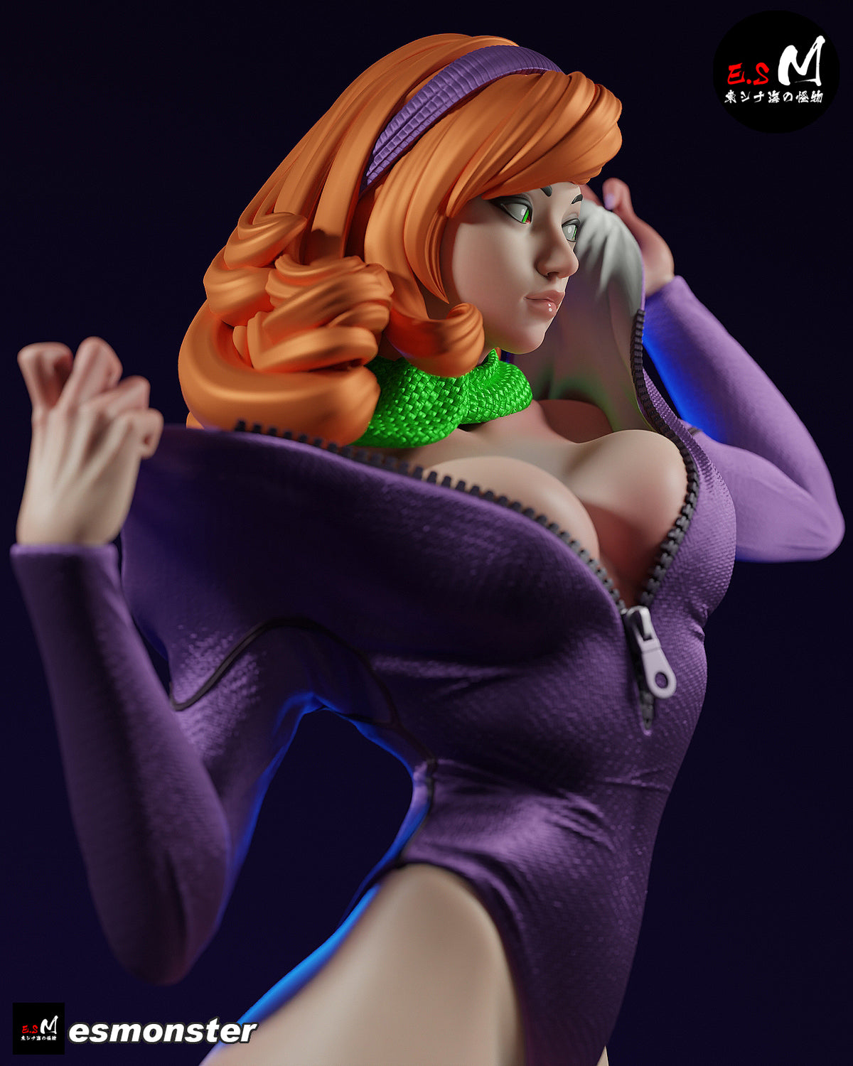 Daphne Snorkel Style Scooby-Doo Cartoon Unpainted Resin Garage Kit (1/6-1/12)