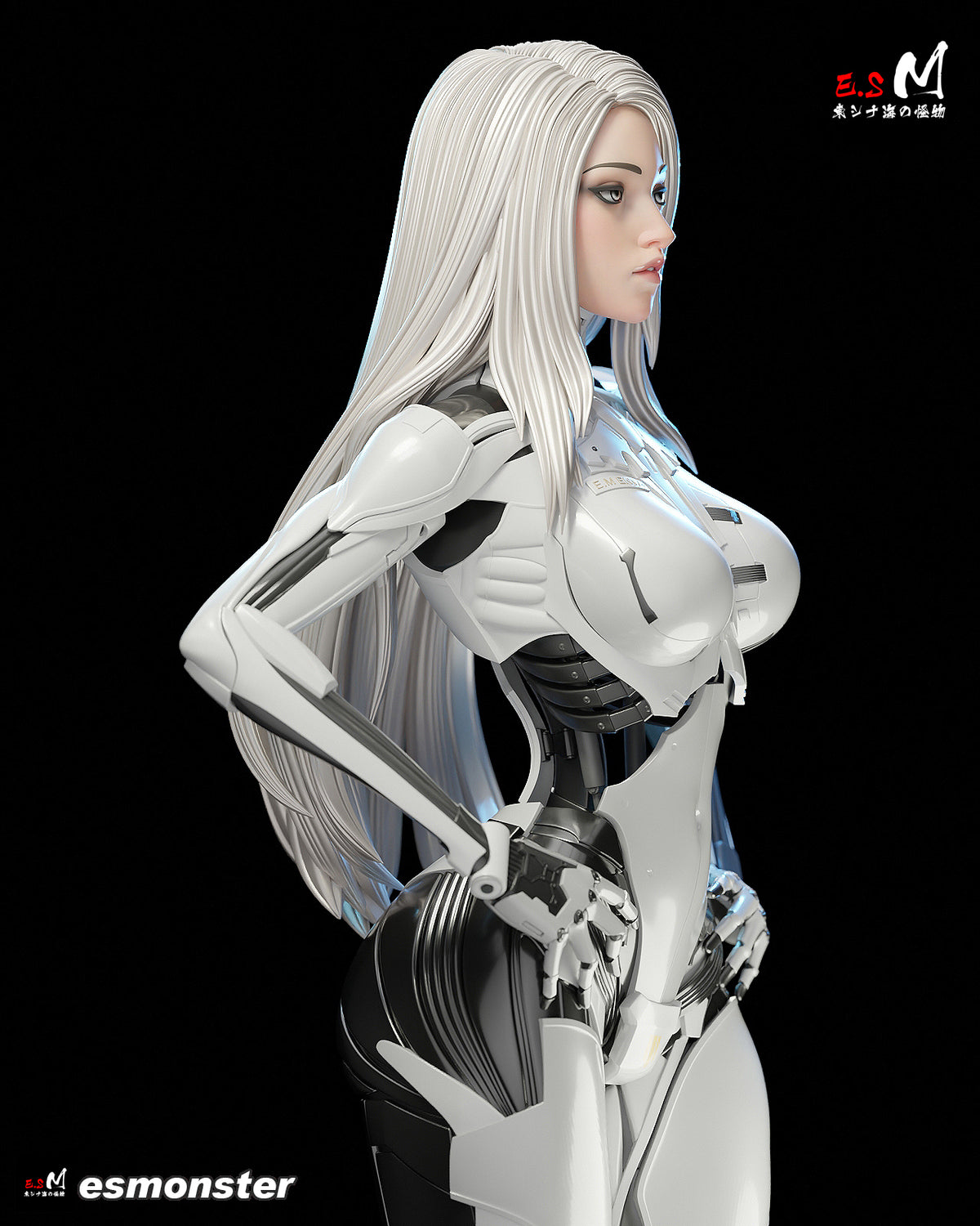 Android Enya Sci-Fi Unpainted Resin Garage Model Kit (1/6-1/12)