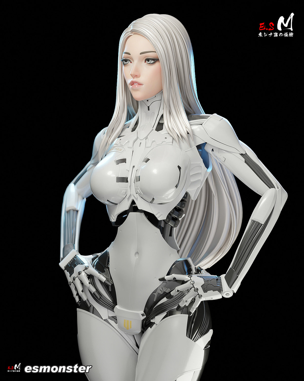 Android Enya Sci-Fi Unpainted Resin Garage Model Kit (1/6-1/12)