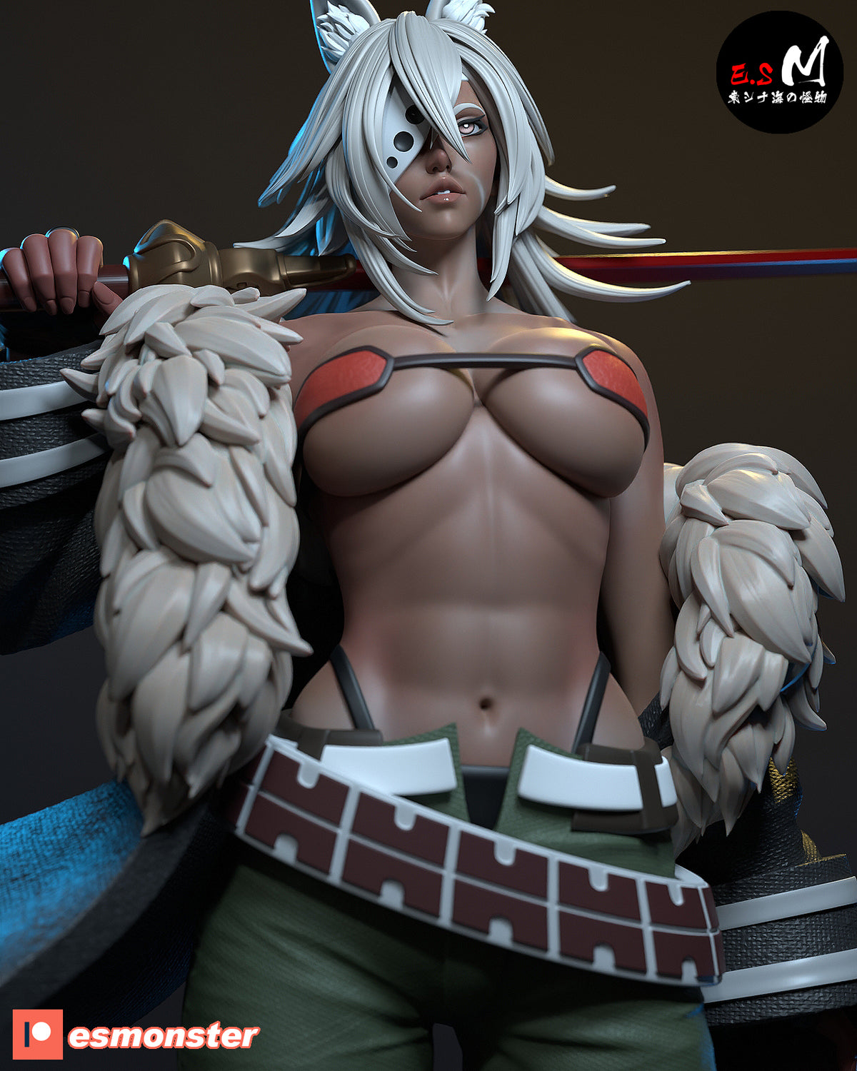 Ghislaine Dedoldia Style Mushoku Tensei Unpainted Resin Garage Kit (1/6-1/12)