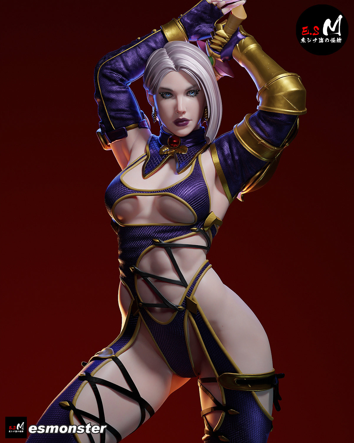 Whip Blade Ivy Valentine Style Soulcalibur Unpainted Resin Kit (1/6-1/12)