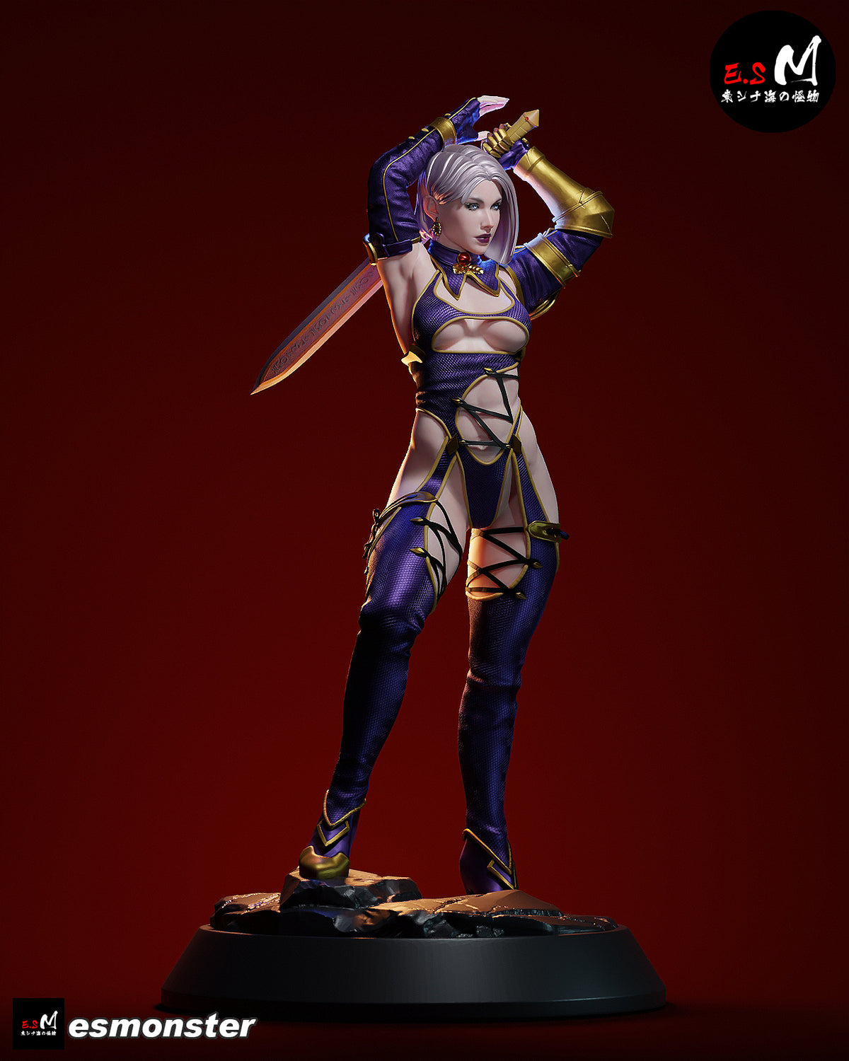Whip Blade Ivy Valentine Style Soulcalibur Unpainted Resin Kit (1/6-1/12)
