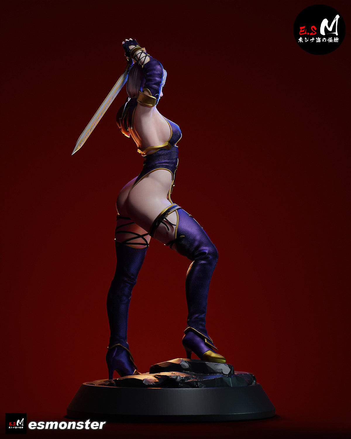 Whip Blade Ivy Valentine Style Soulcalibur Unpainted Resin Kit (1/6-1/12)
