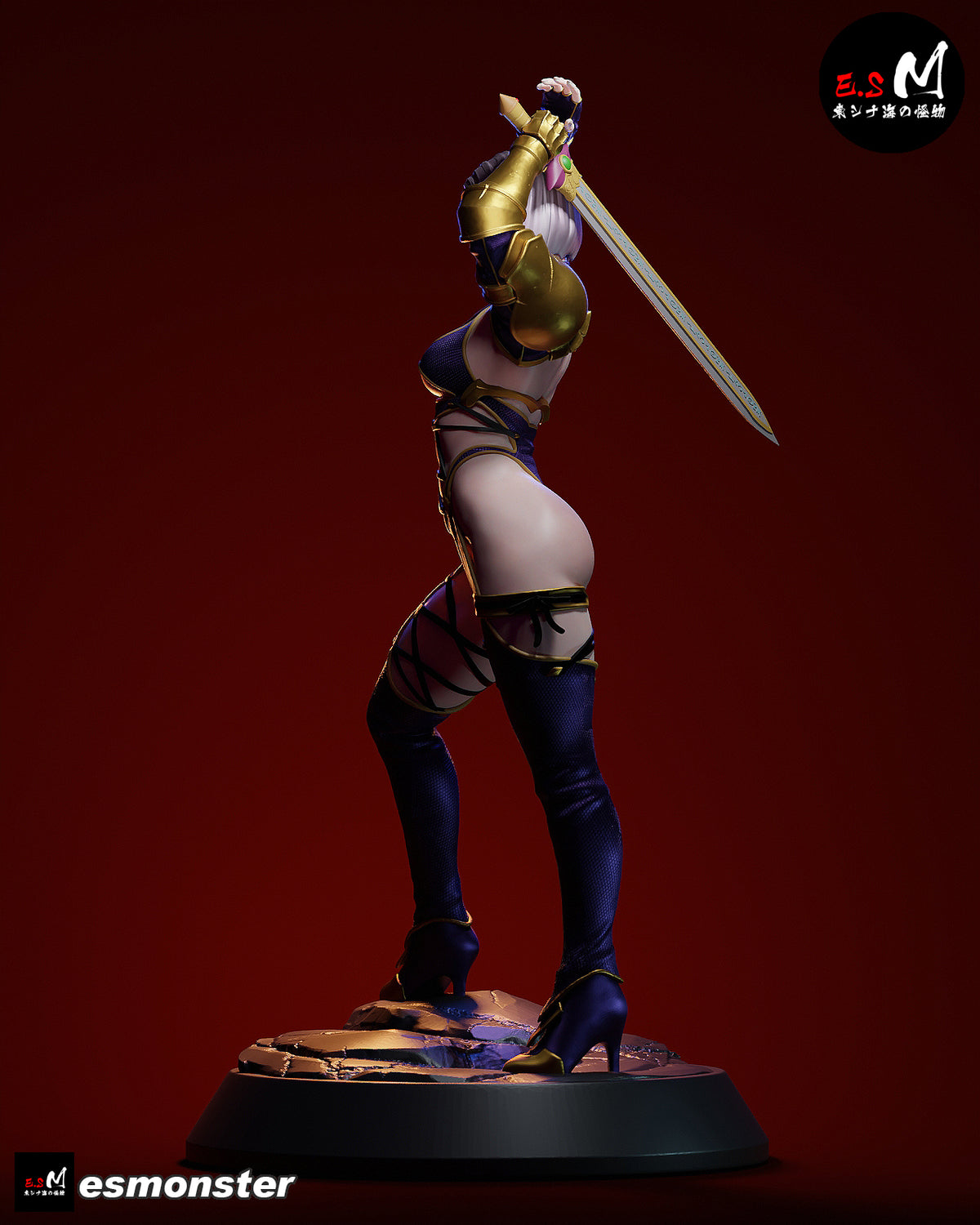Whip Blade Ivy Valentine Style Soulcalibur Unpainted Resin Kit (1/6-1/12)