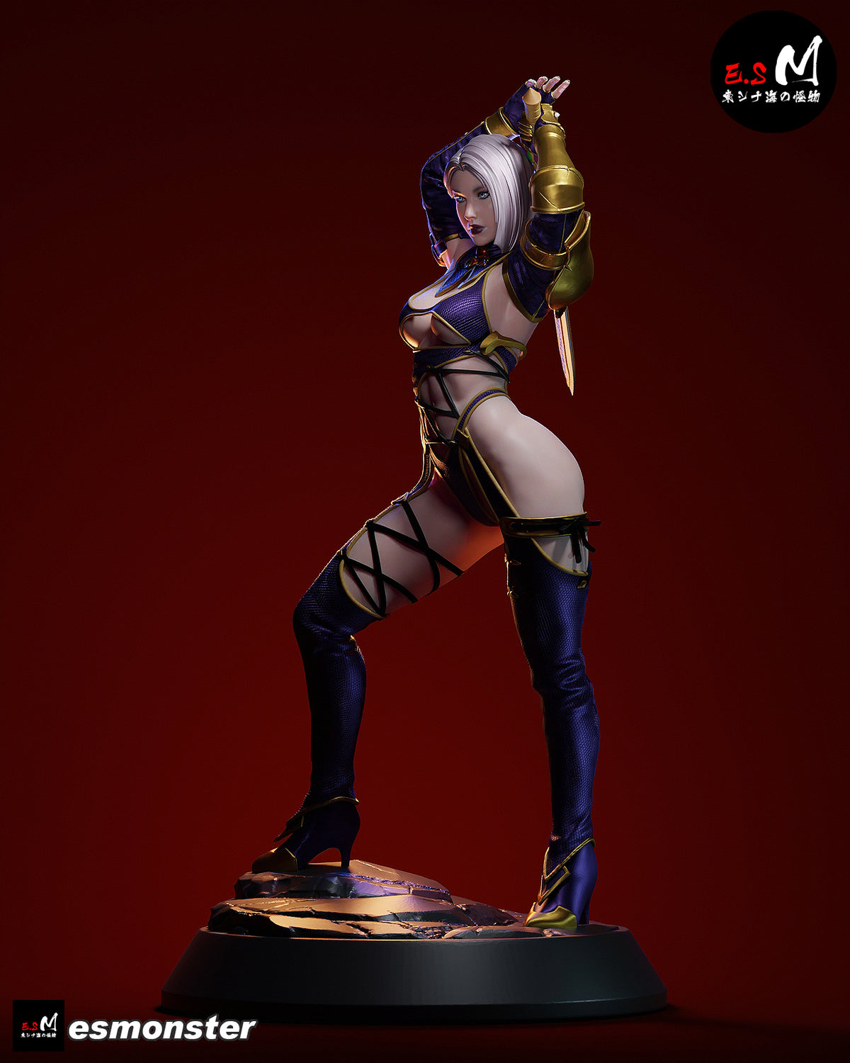 Whip Blade Ivy Valentine Style Soulcalibur Unpainted Resin Kit (1/6-1/12)