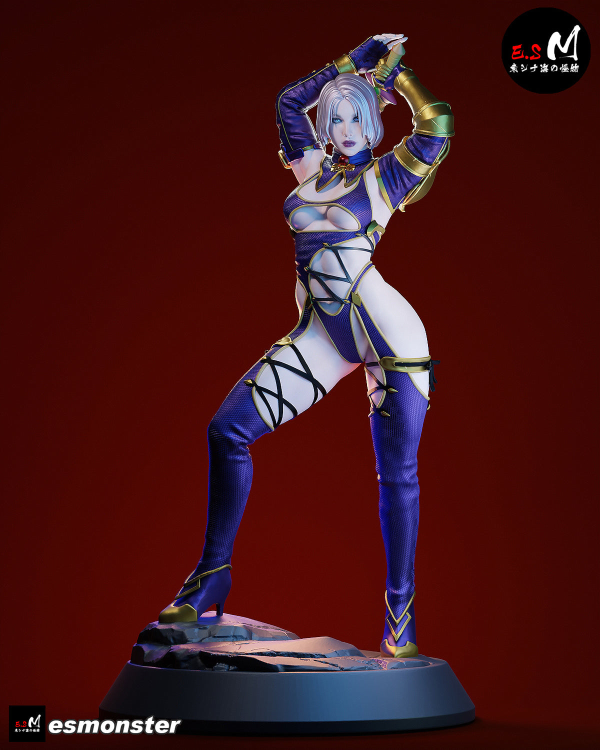 Whip Blade Ivy Valentine Style Soulcalibur Unpainted Resin Kit (1/6-1/12)