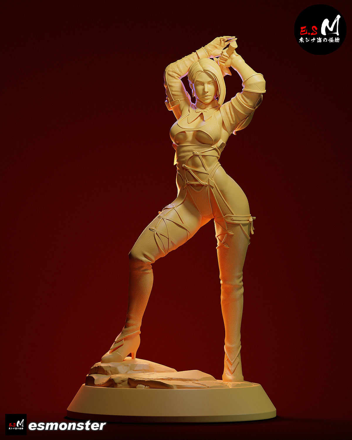 Whip Blade Ivy Valentine Style Soulcalibur Unpainted Resin Kit (1/6-1/12)