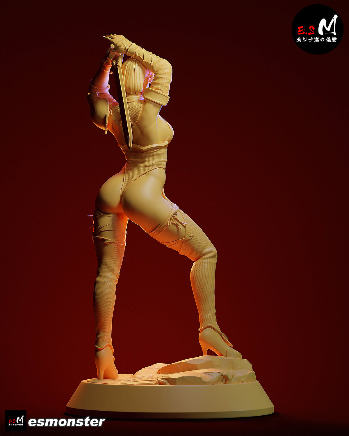 Whip Blade Ivy Valentine Style Soulcalibur Unpainted Resin Kit (1/6-1/12)