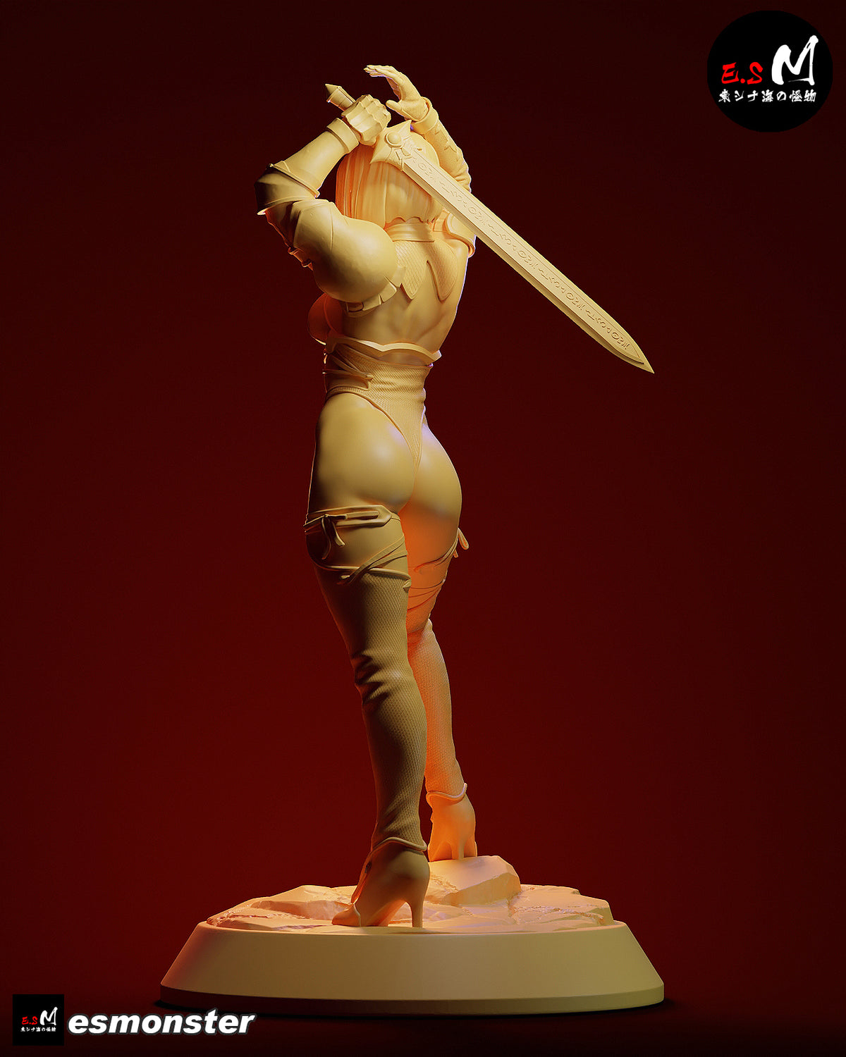 Whip Blade Ivy Valentine Style Soulcalibur Unpainted Resin Kit (1/6-1/12)