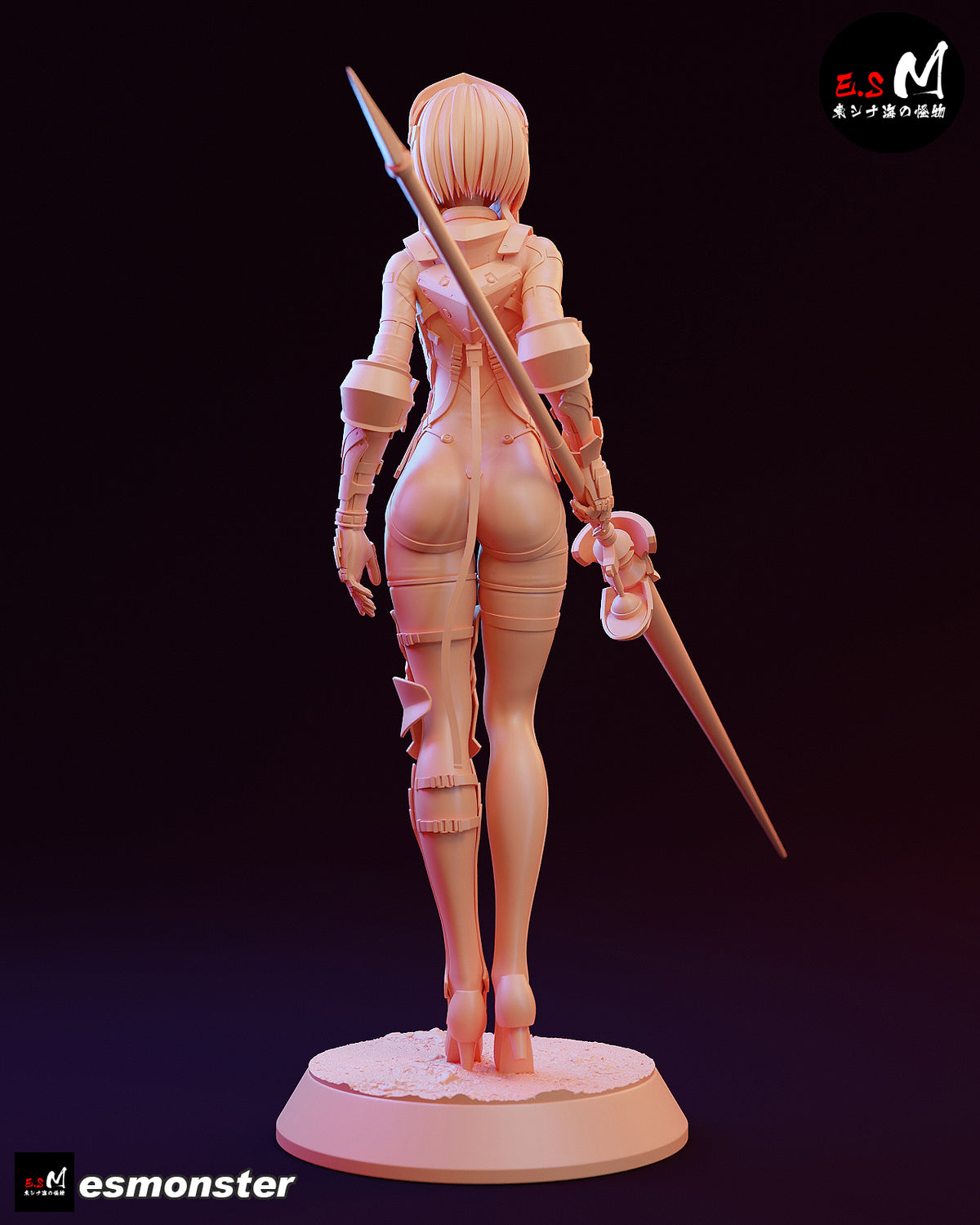Android Lancer Lanze Reiter Sci-Fi Unpainted Resin Garage Model Kit (1/6-1/12)