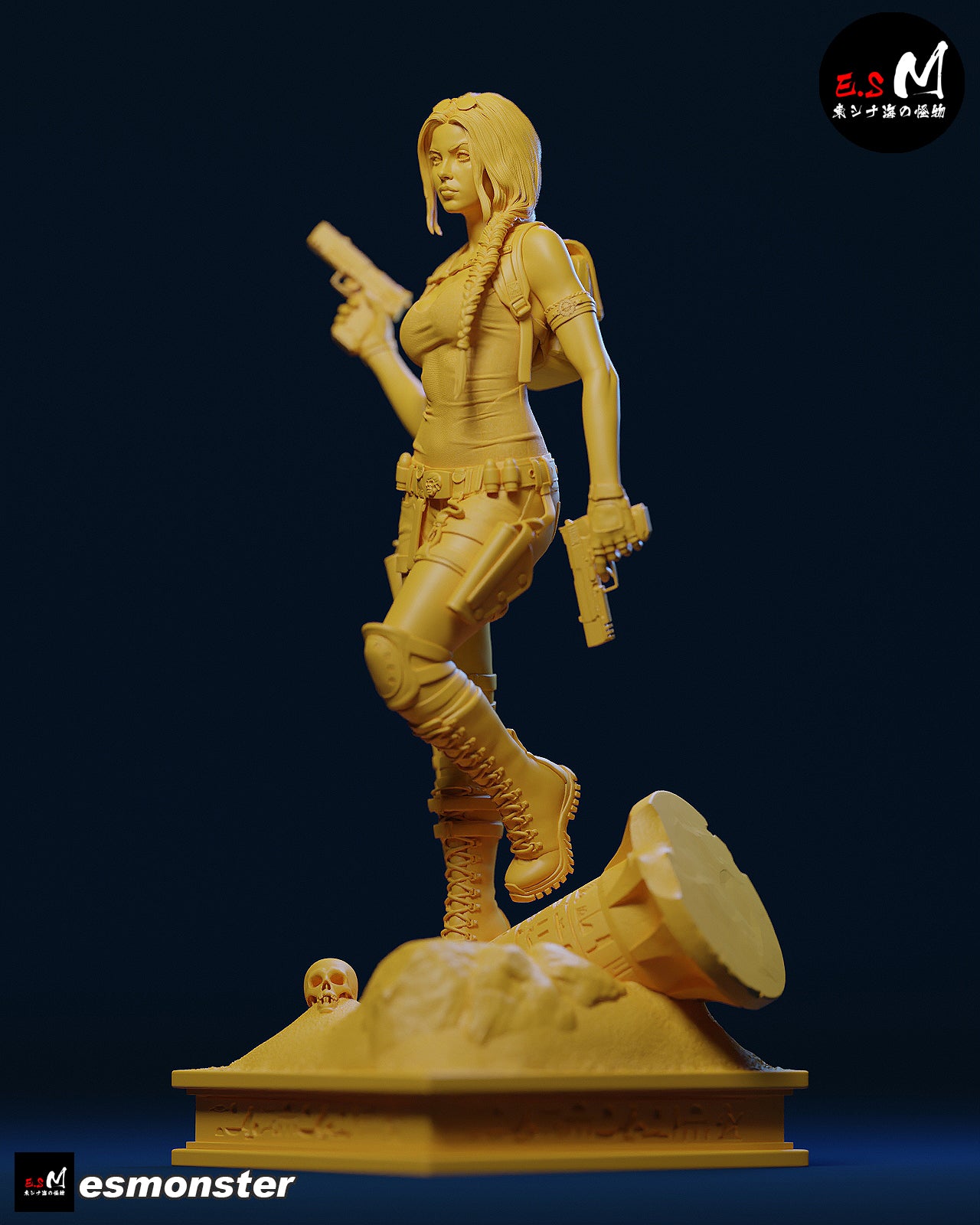 Lara Croft Confident Style Tomb Raider Unpainted Resin Garage Kit (1/6-1/12)