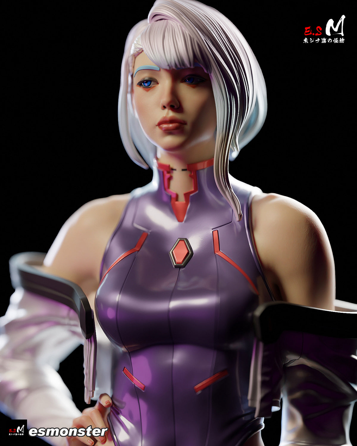 Lucy Style Cyberpunk Edgerunners Unpainted Resin Garage Kit (1/6-1/12)