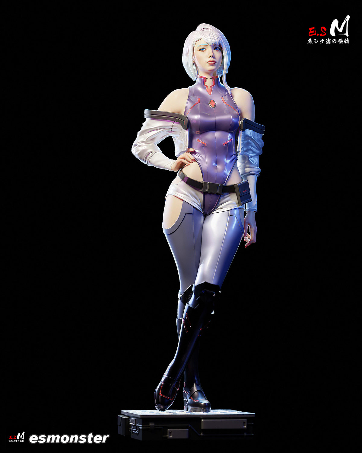 Lucy Style Cyberpunk Edgerunners Unpainted Resin Garage Kit (1/6-1/12)