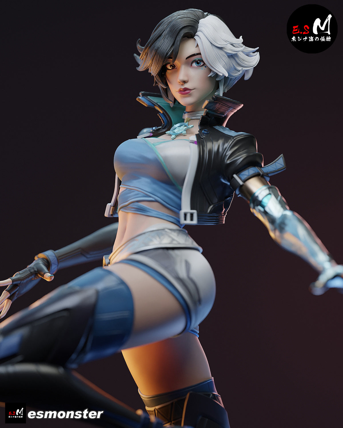 Luna Snow Ice Power Style Marvel Unpainted Resin Garage Model Kit (1/6-1/12)