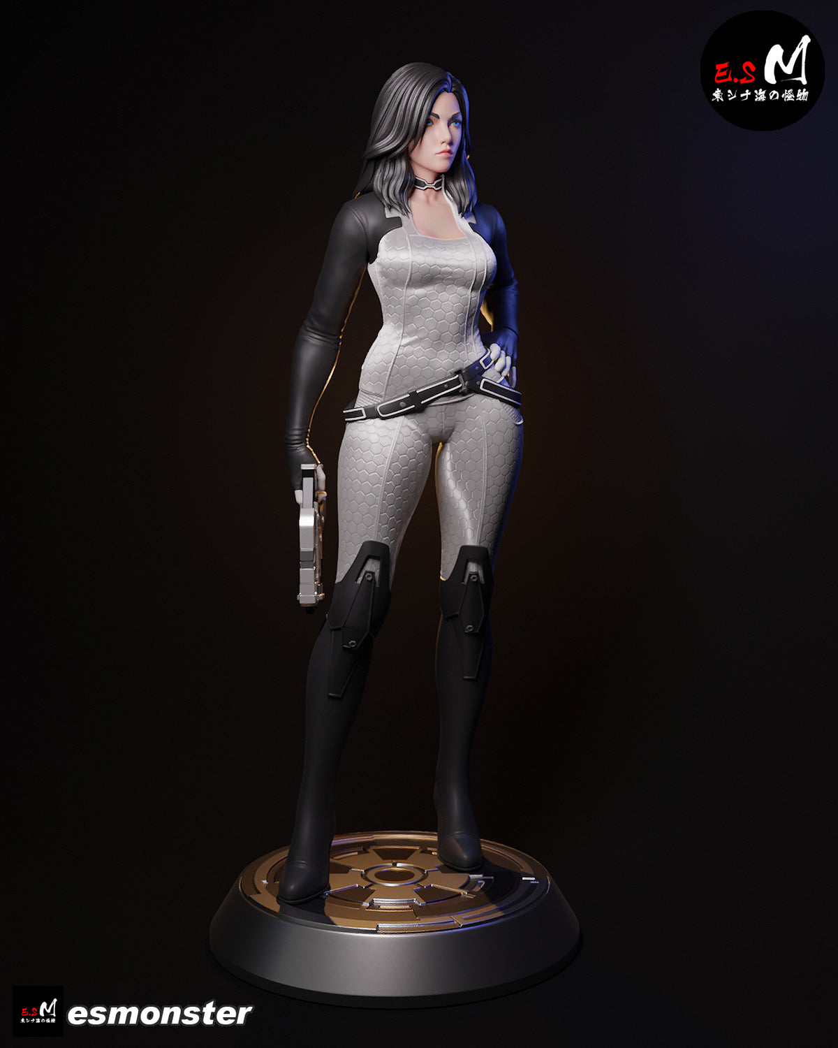 Casual Miranda Lawson Style Mass Effect Unpainted Resin Kit (1/6-1/12)