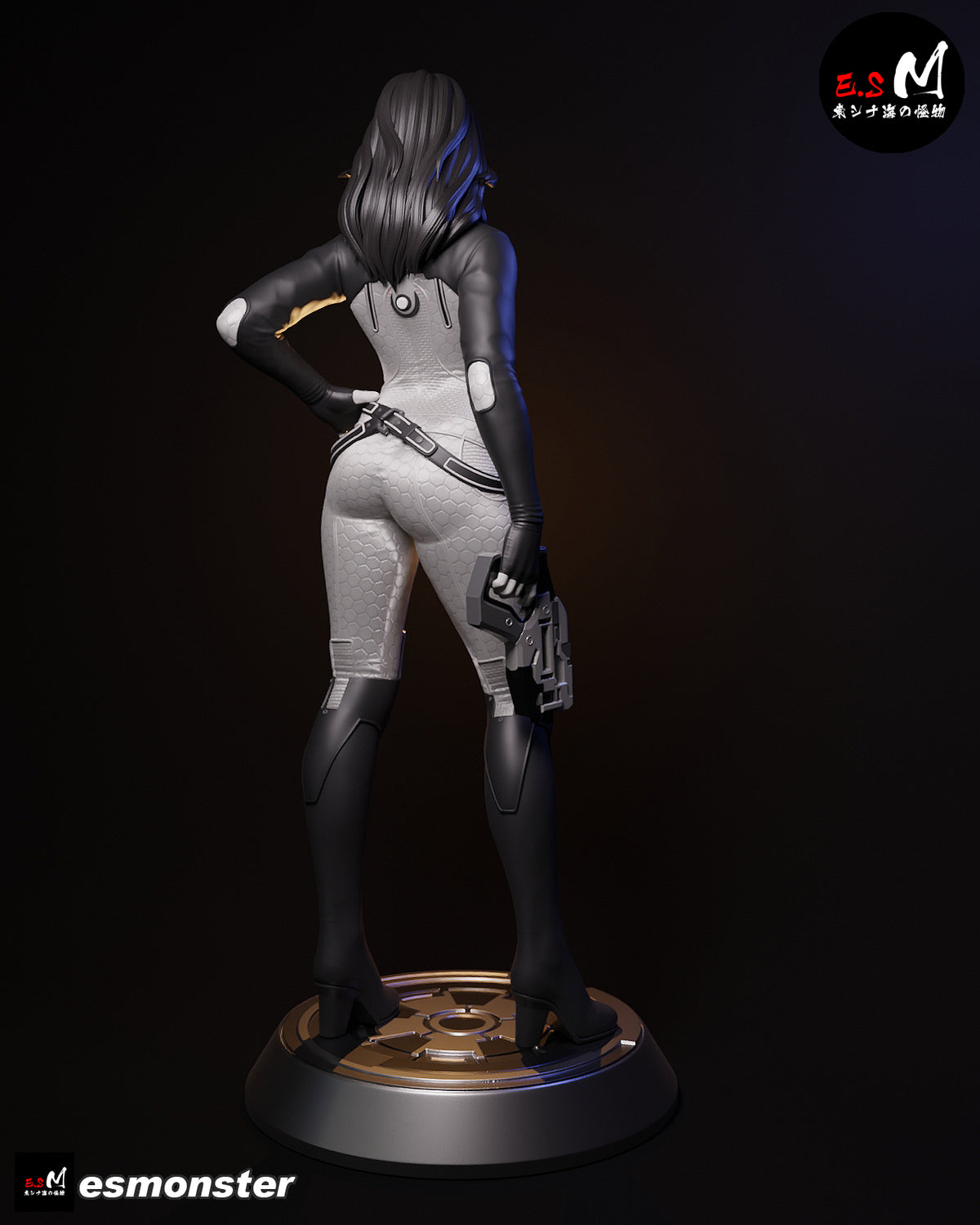 Casual Miranda Lawson Style Mass Effect Unpainted Resin Kit (1/6-1/12)