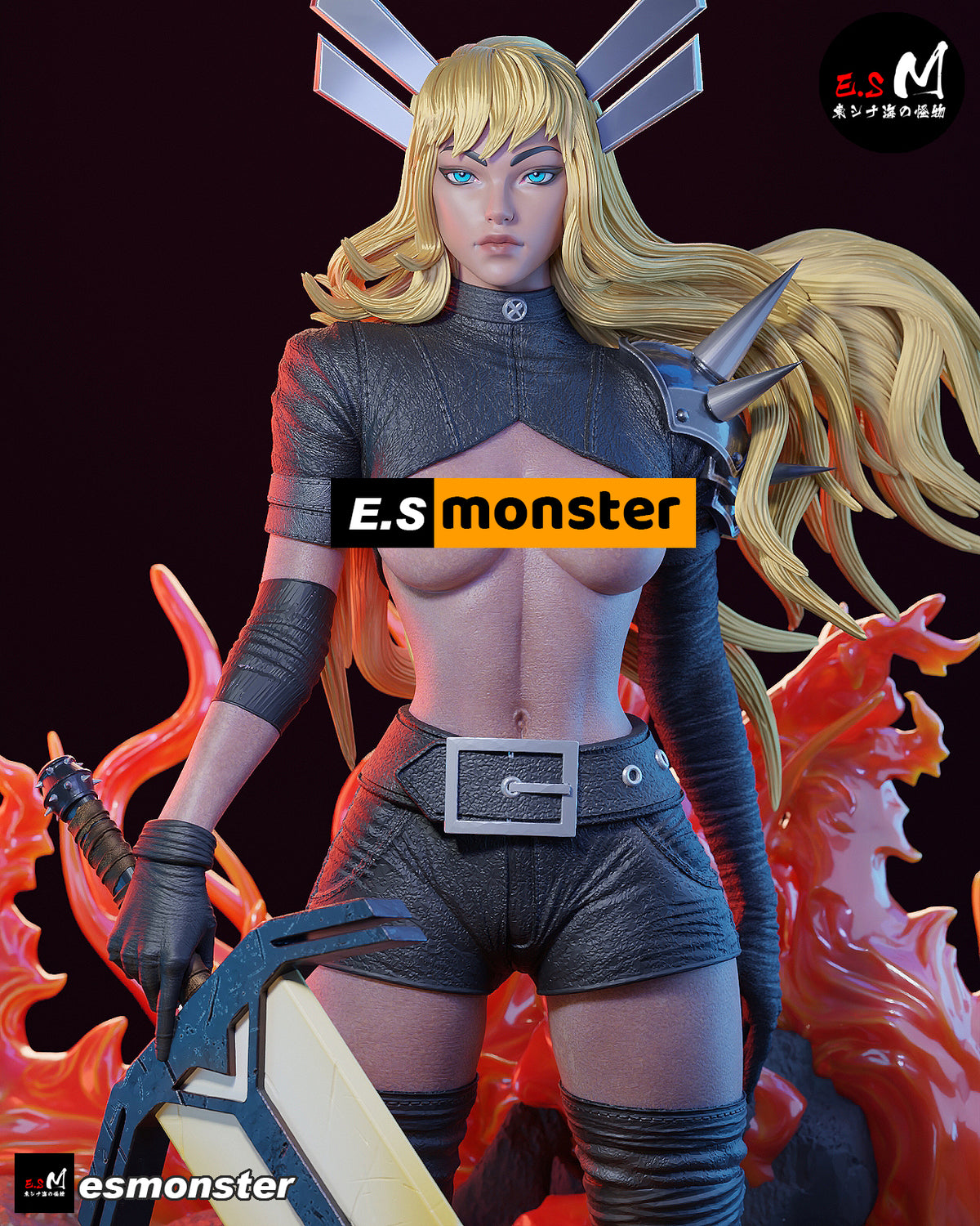 Magik Soulsword Style X-Men Unpainted Resin Garage Model Kit (1/6-1/12)
