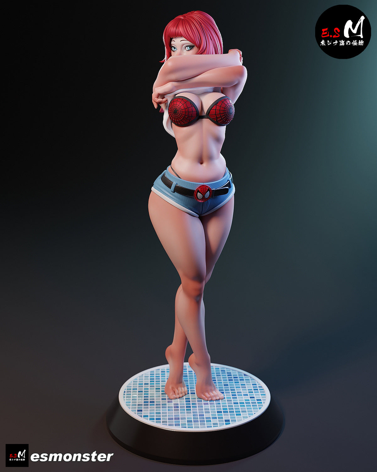 Mary Jane Style Marvel Unpainted Resin Garage Model Kit (1/6-1/12)
