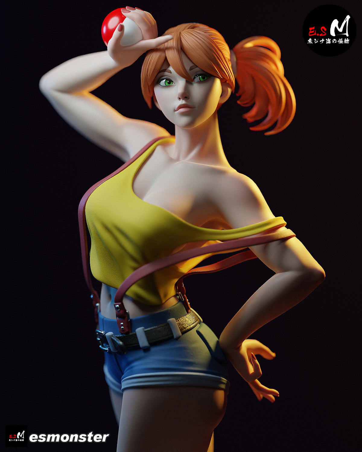 Misty Style Pokemon Anime Unpainted Resin Garage Kit (1/6-1/12)