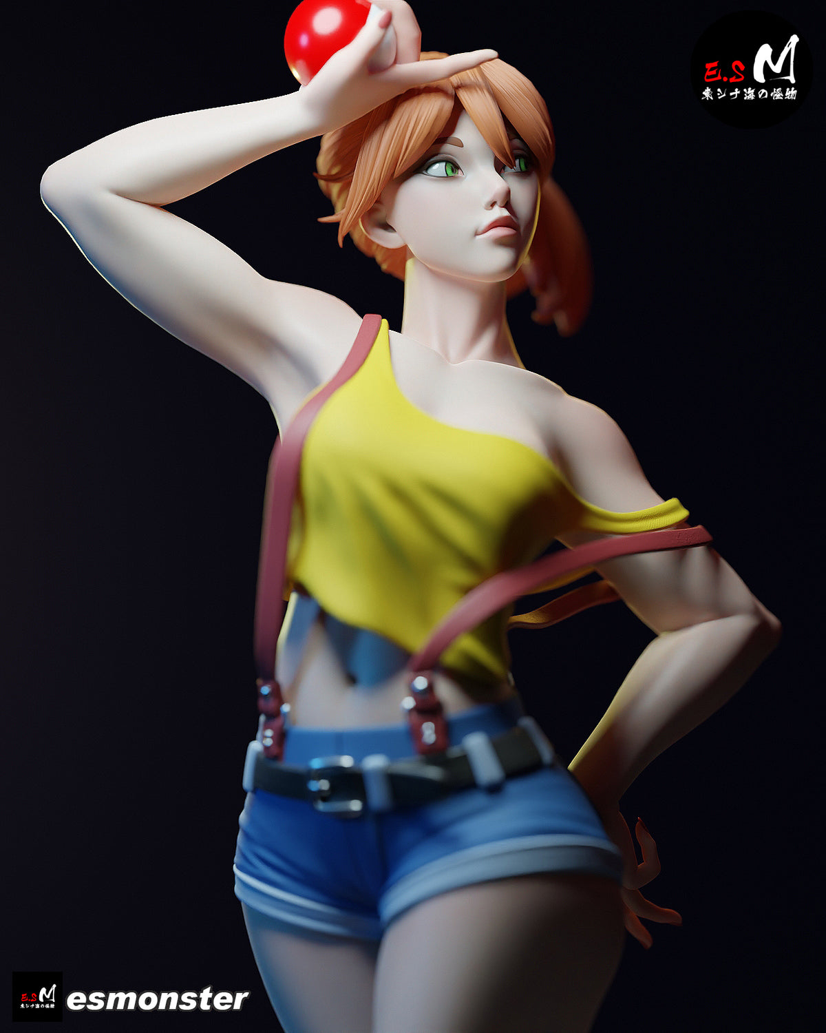 Misty Style Pokemon Anime Unpainted Resin Garage Kit (1/6-1/12)
