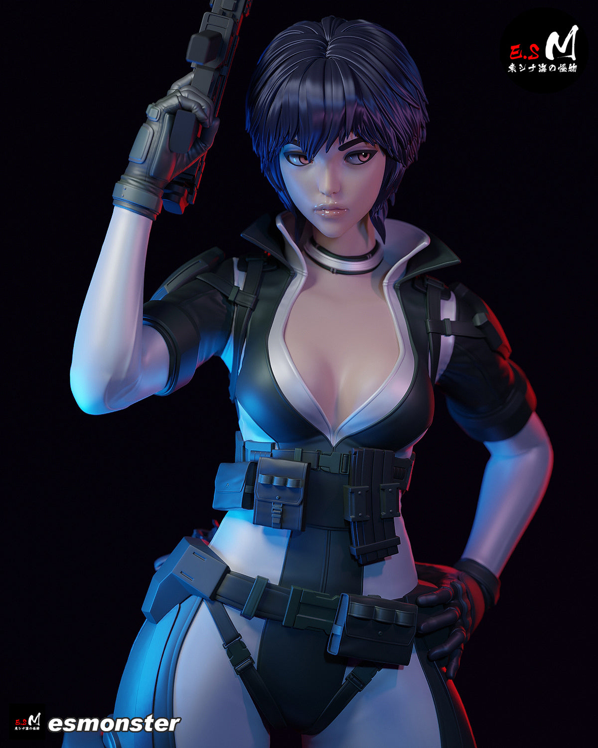 Combat Motoko Style Ghost in the Shell Resin Garage Kit (1/6-1/12)