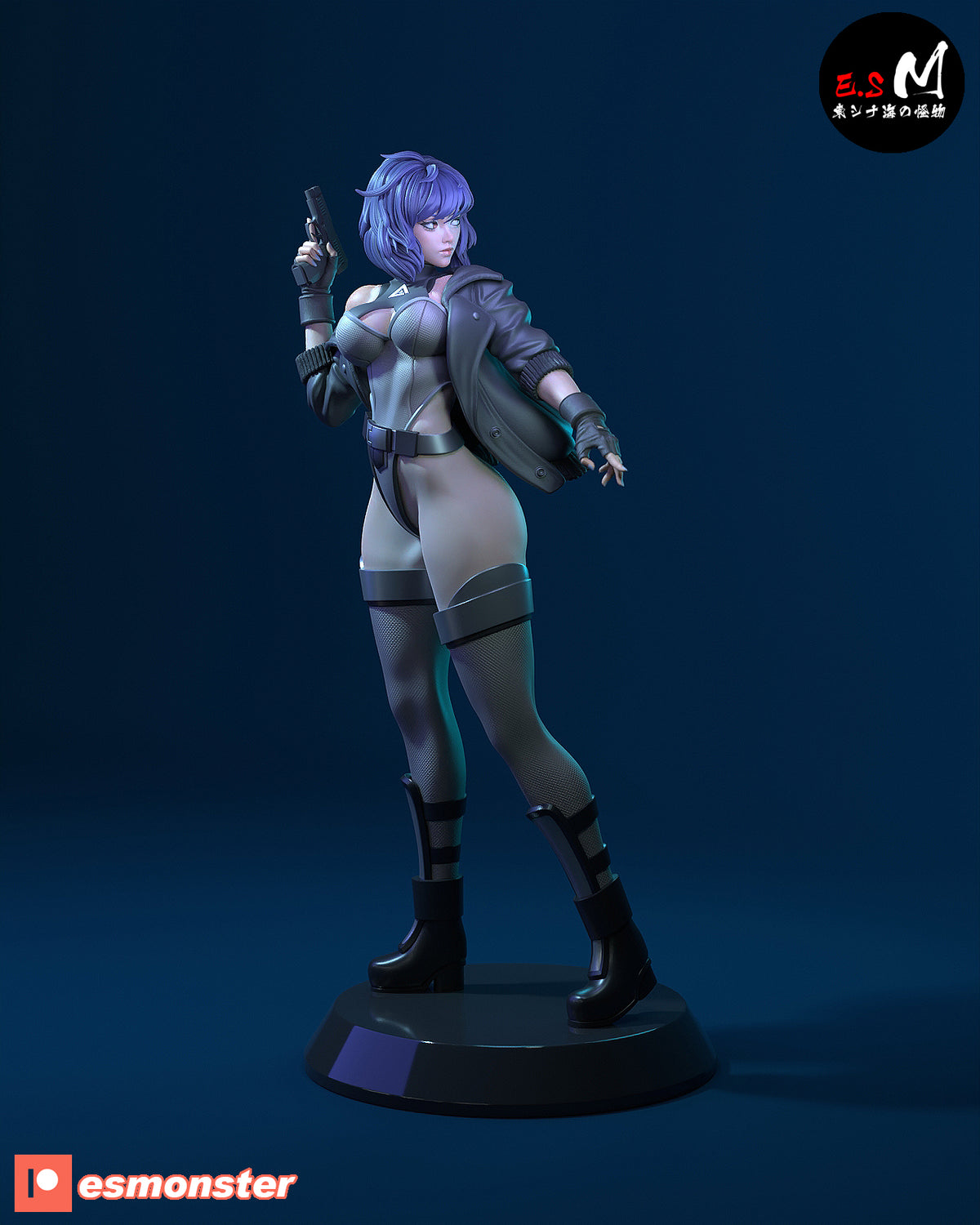 Motoko Style Ghost in the Shell Combat Resin Garage Kit (1/6-1/12)