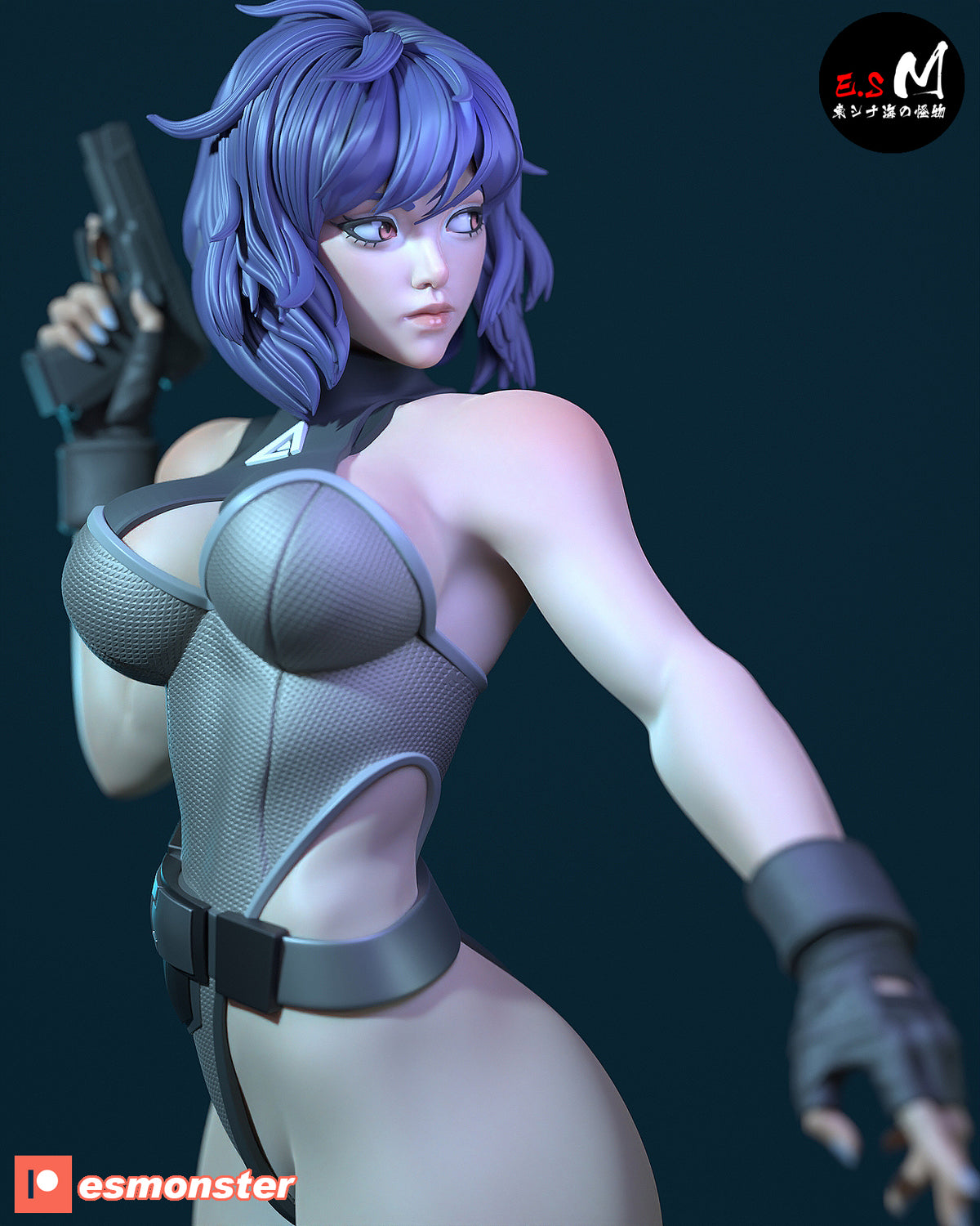 Motoko Style Ghost in the Shell Combat Resin Garage Kit (1/6-1/12)