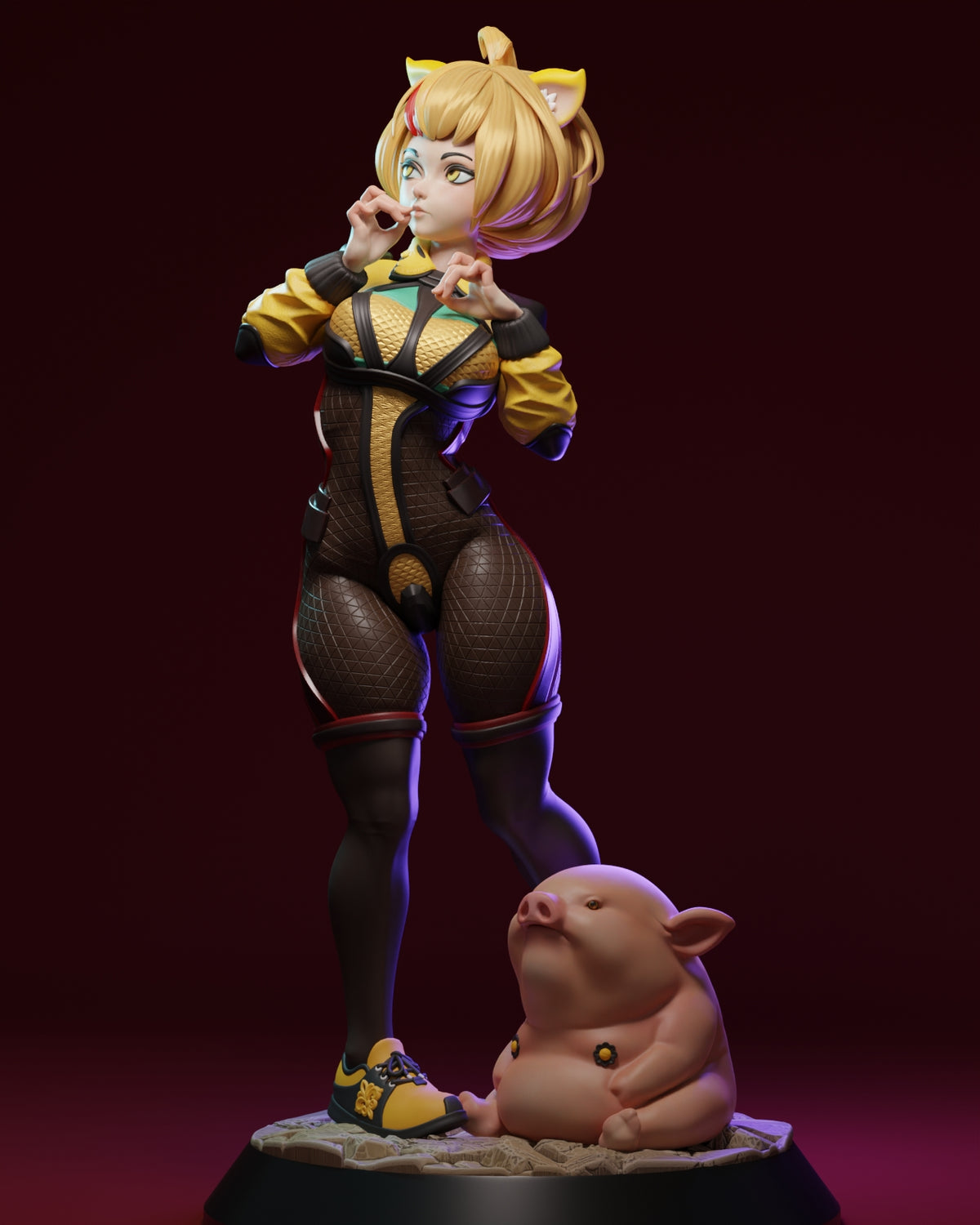 Pig Demon Streetwear Journey West Unpainted Resin Garage Model Kit (1/6-1/12)