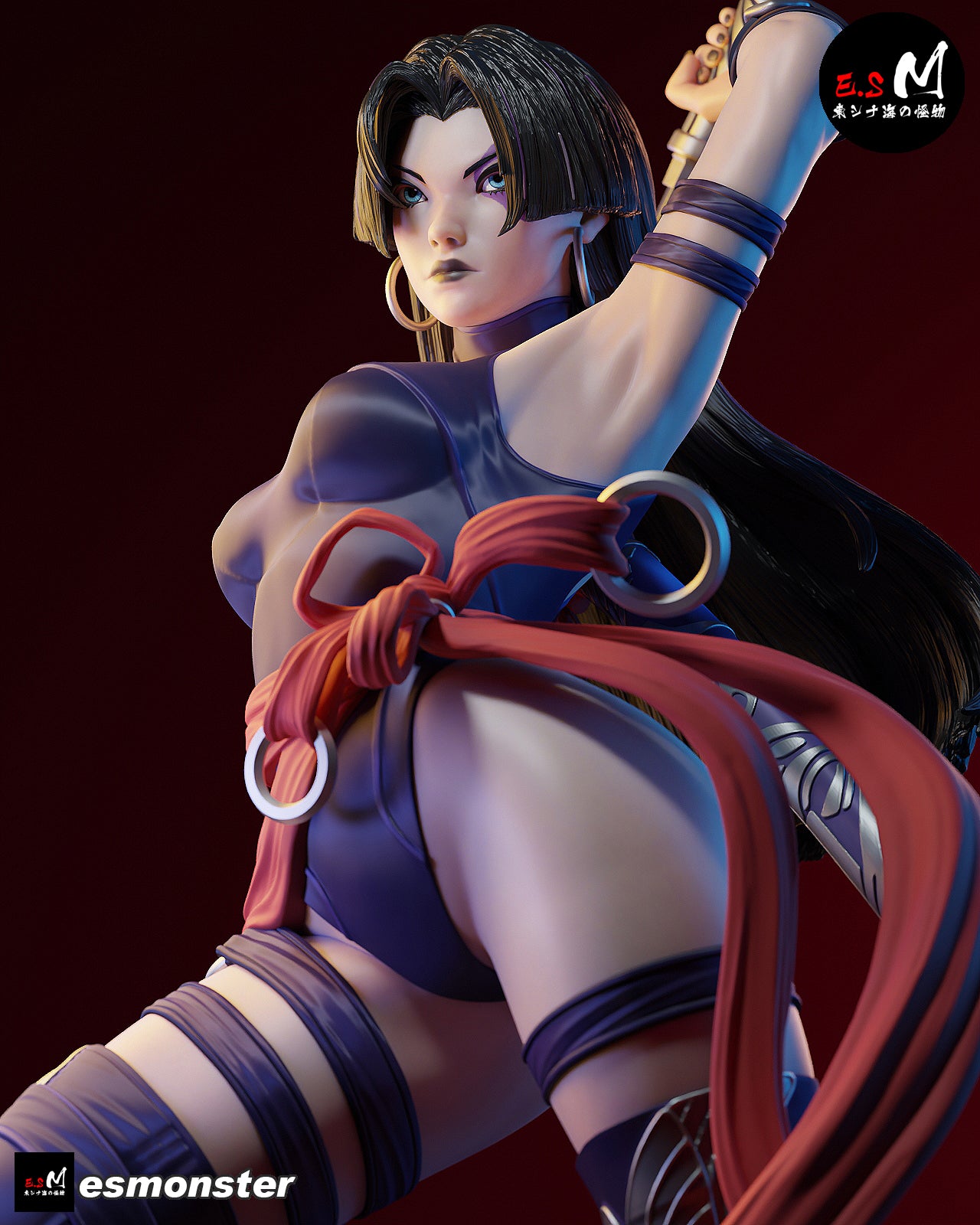 Psylocke Confident Style X-Men Unpainted Resin Garage Model Kit (1/6-1/12)