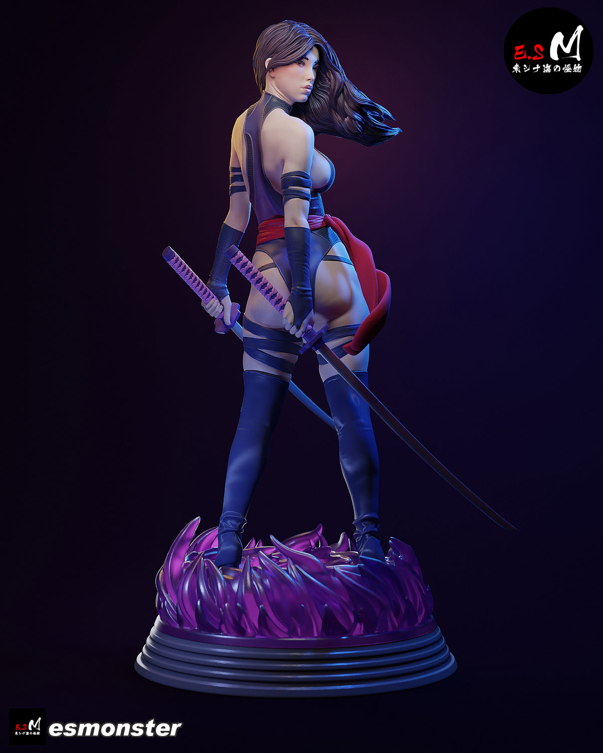 Psylocke Movie Style X-Men Unpainted Resin Garage Model Kit (1/6-1/12)