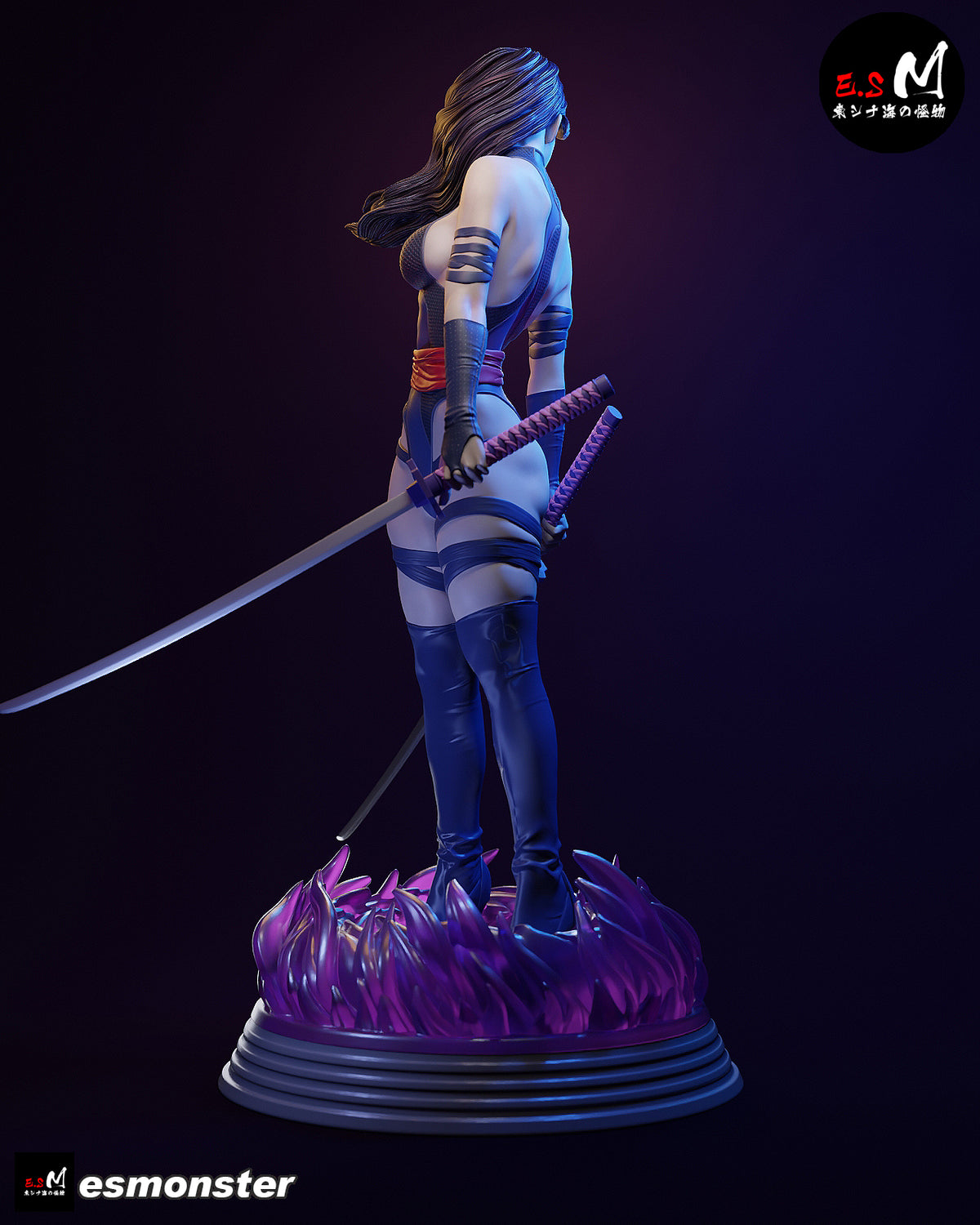 Psylocke Movie Style X-Men Unpainted Resin Garage Model Kit (1/6-1/12)