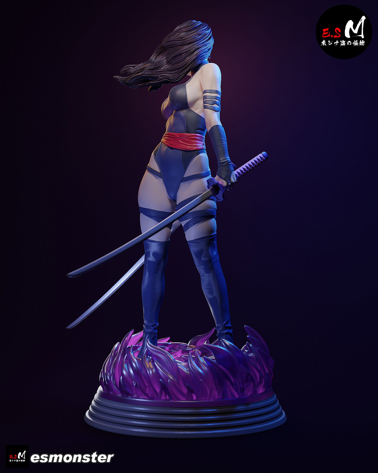 Psylocke Movie Style X-Men Unpainted Resin Garage Model Kit (1/6-1/12)
