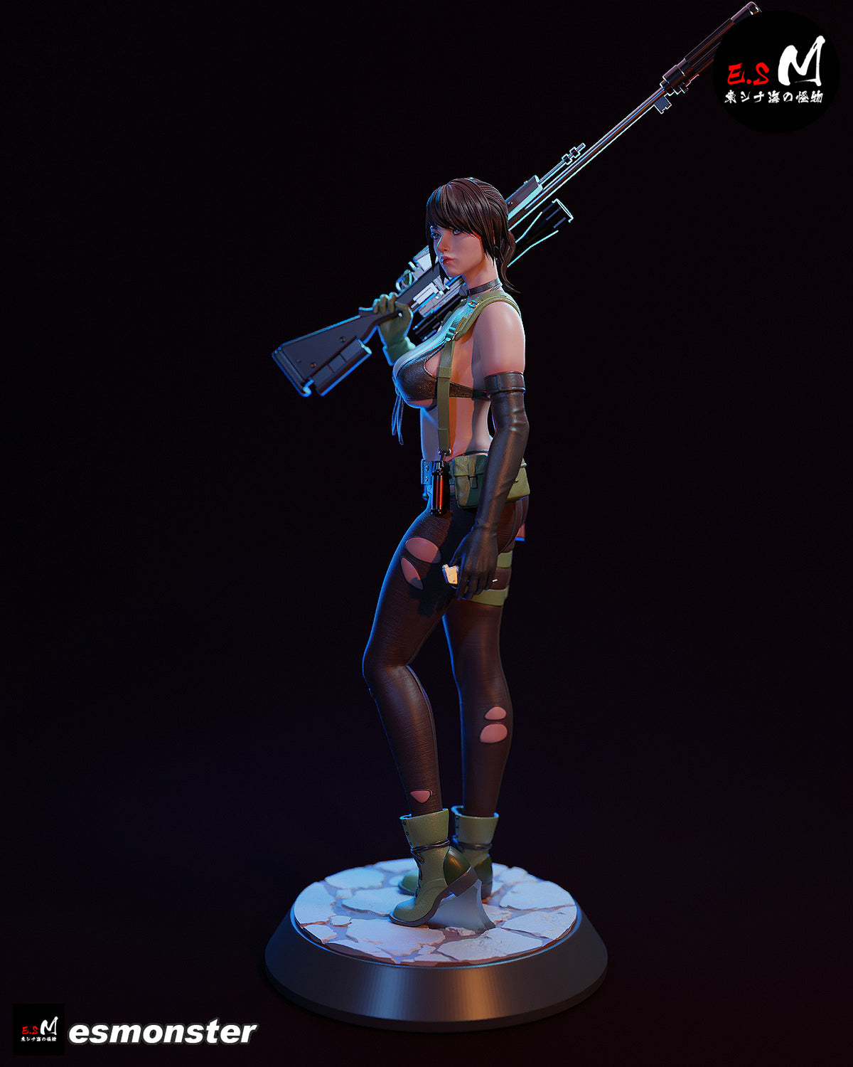 Steady Quiet Style Metal Gear Unpainted Resin Garage Kit (1/6-1/12)