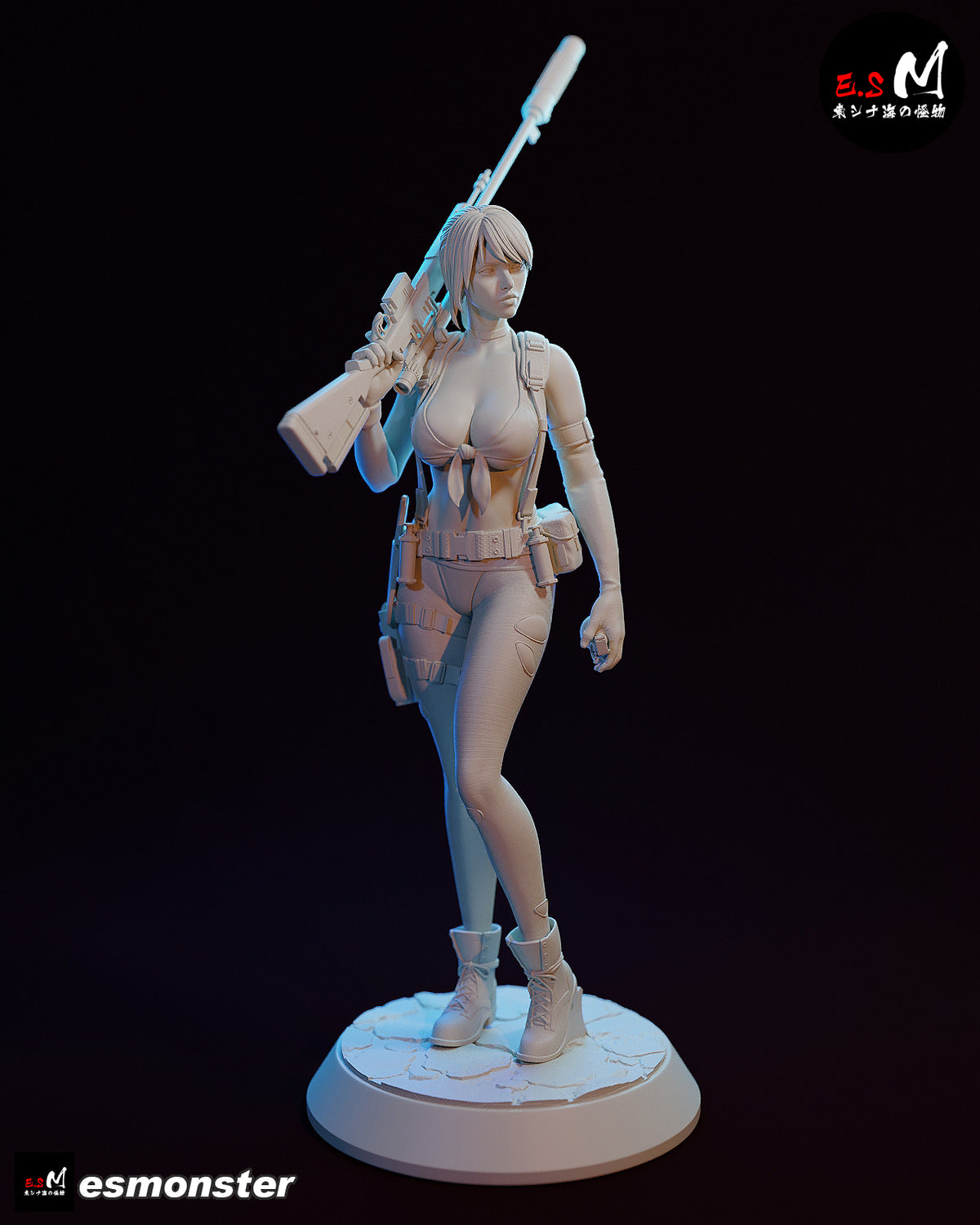 Steady Quiet Style Metal Gear Unpainted Resin Garage Kit (1/6-1/12)